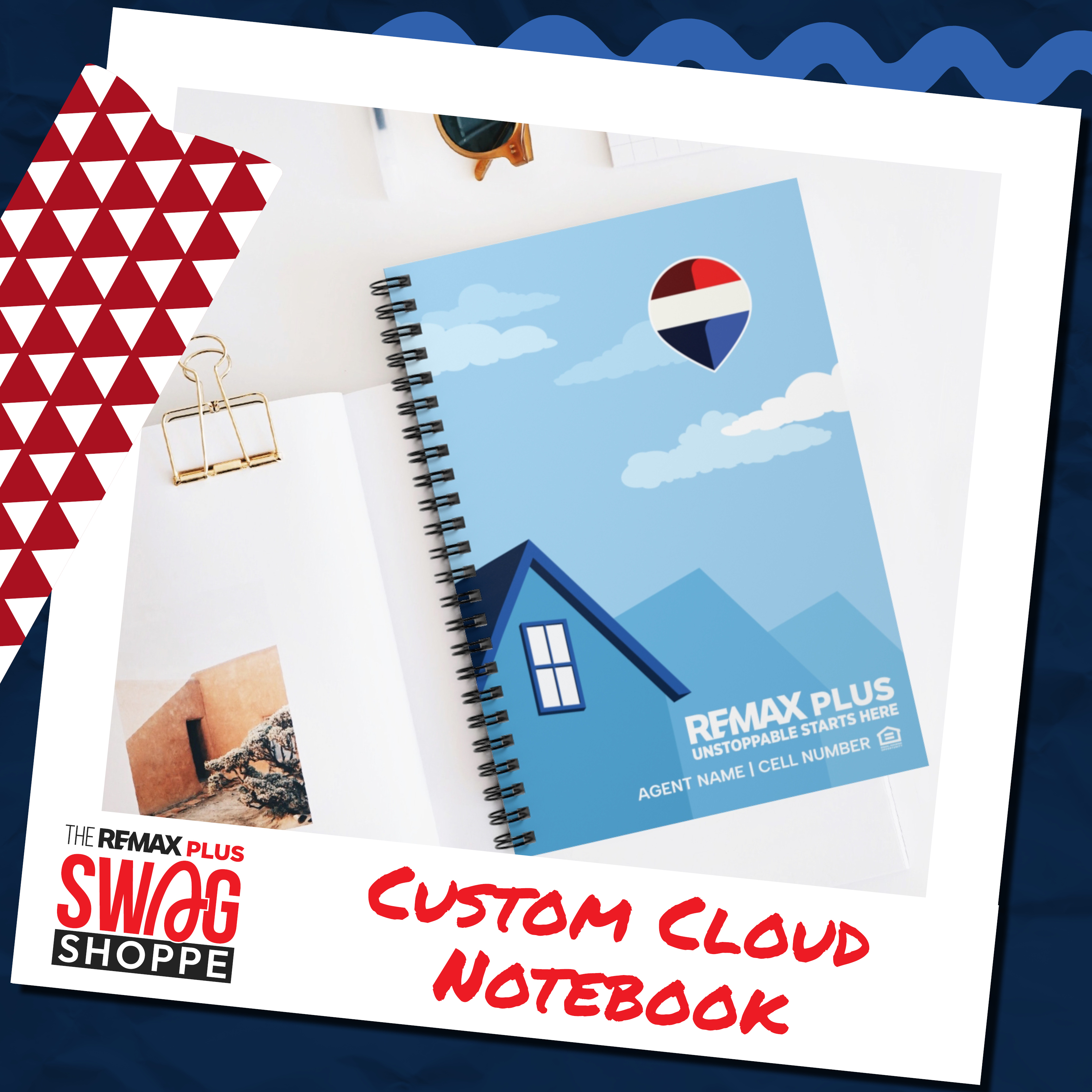 Custom REMAX Plus Cloud: Spiral Notebook - Ruled Line