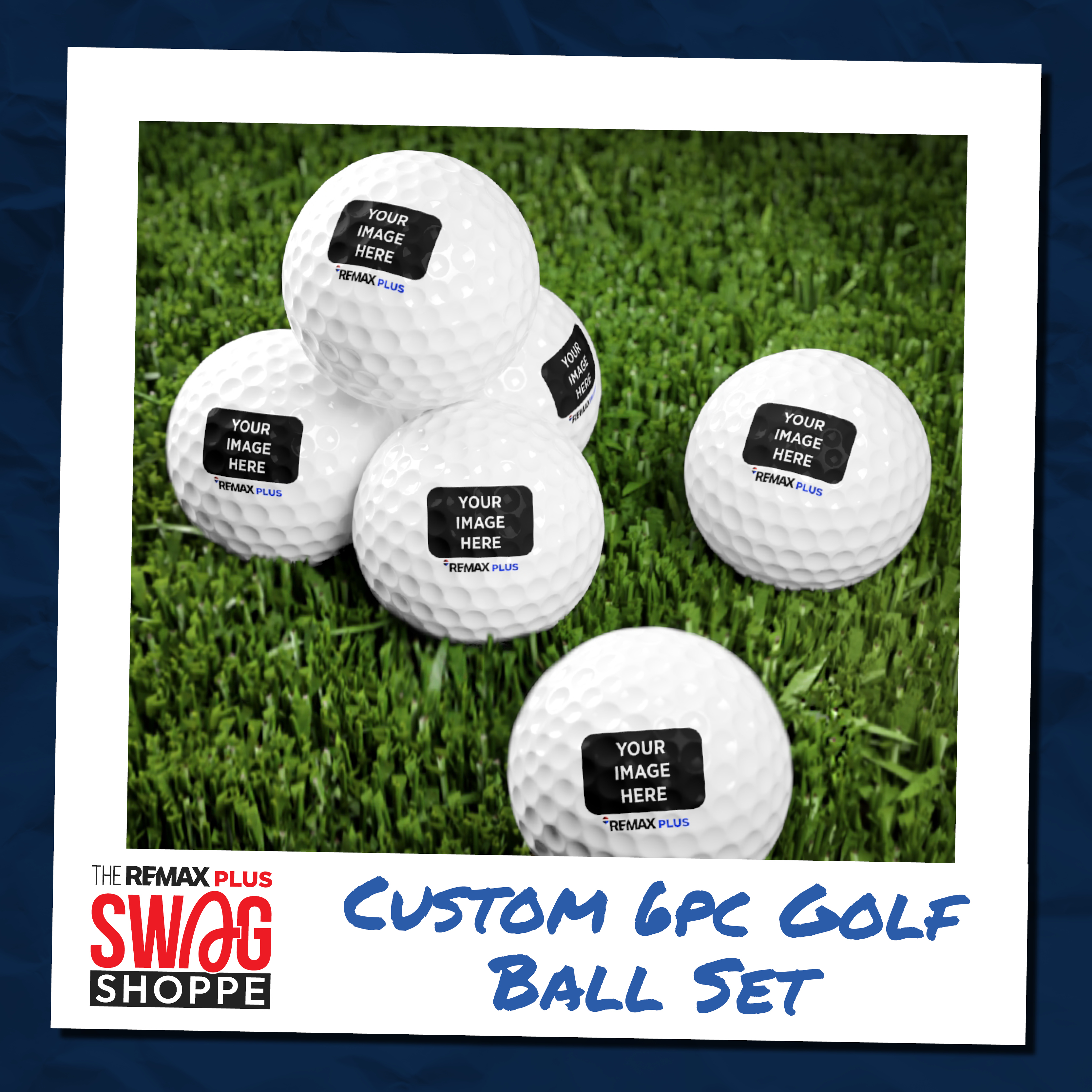 REMAX Plus + Agent Logo: Golf Balls, 6pcs