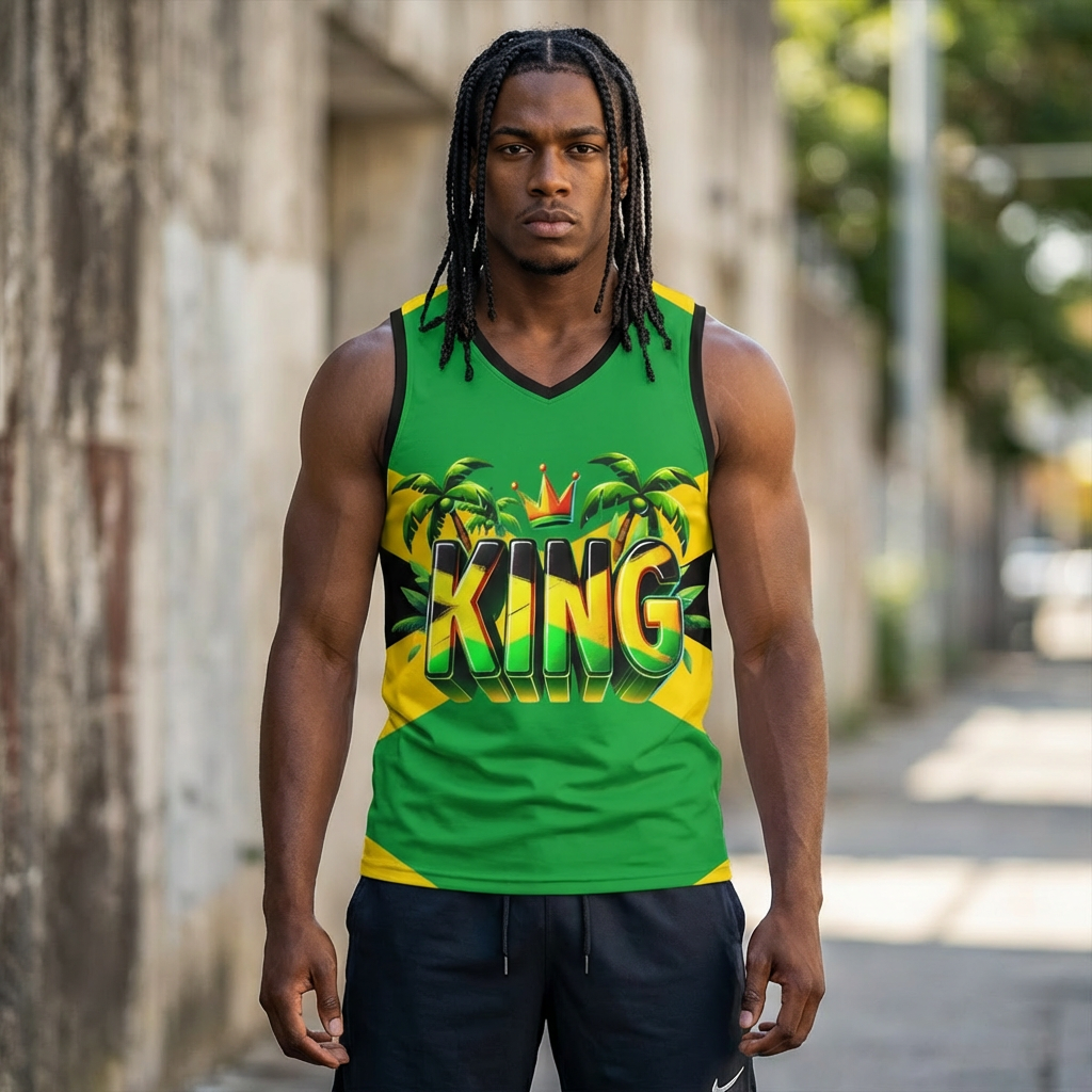 Jamaican KING Basketball Jersey 