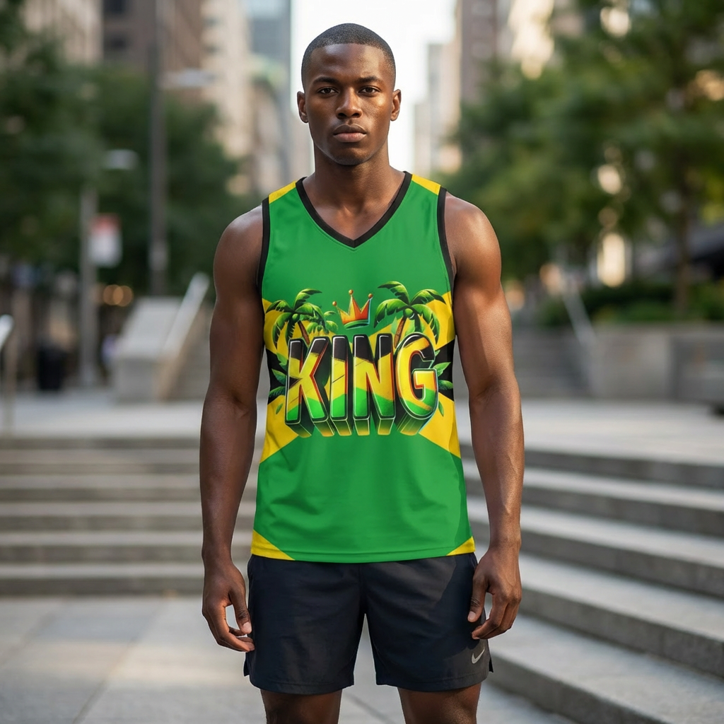 Jamaican KING Basketball Jersey  product thumbnail image