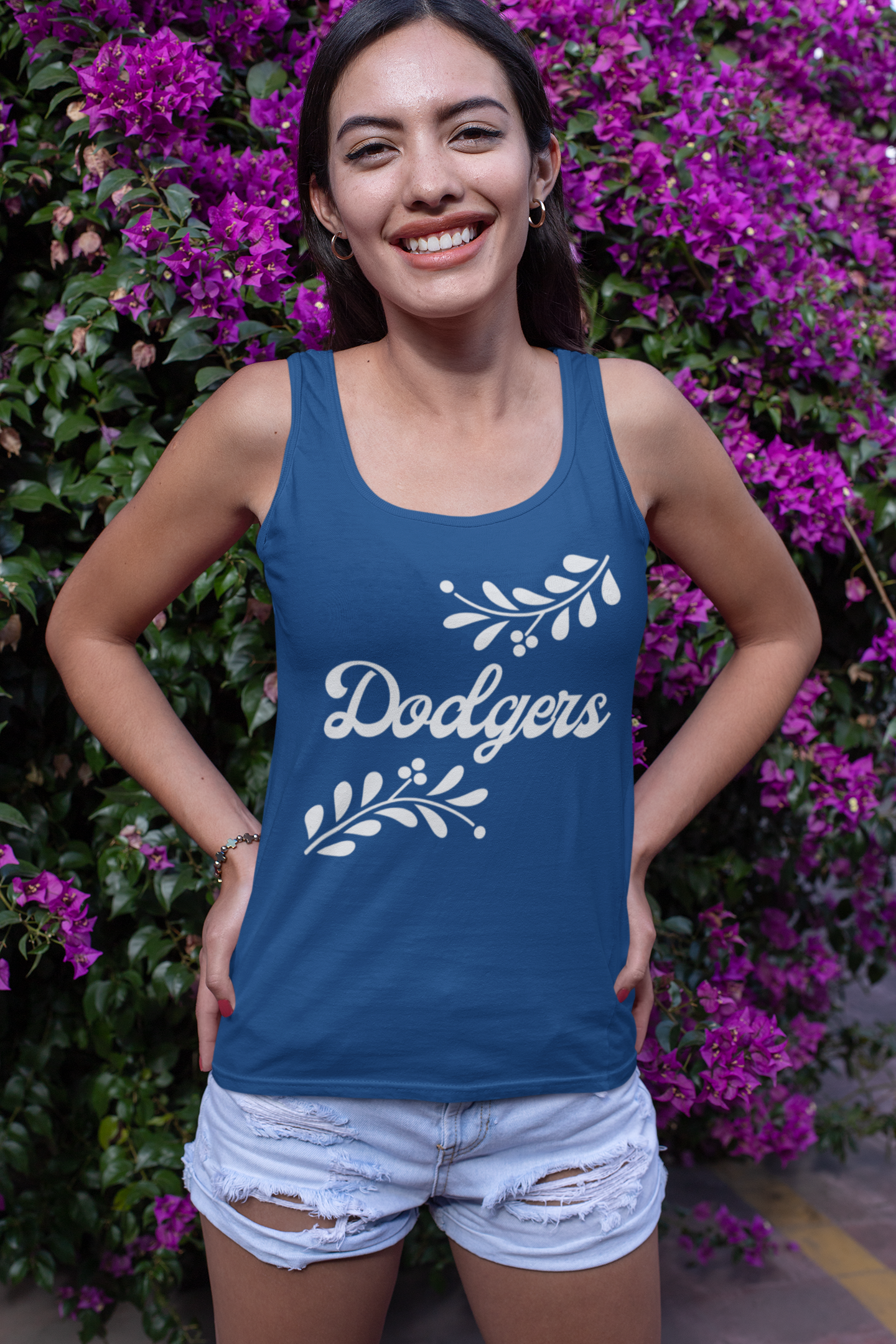 Women's Dodgers Latin Racerback Tank