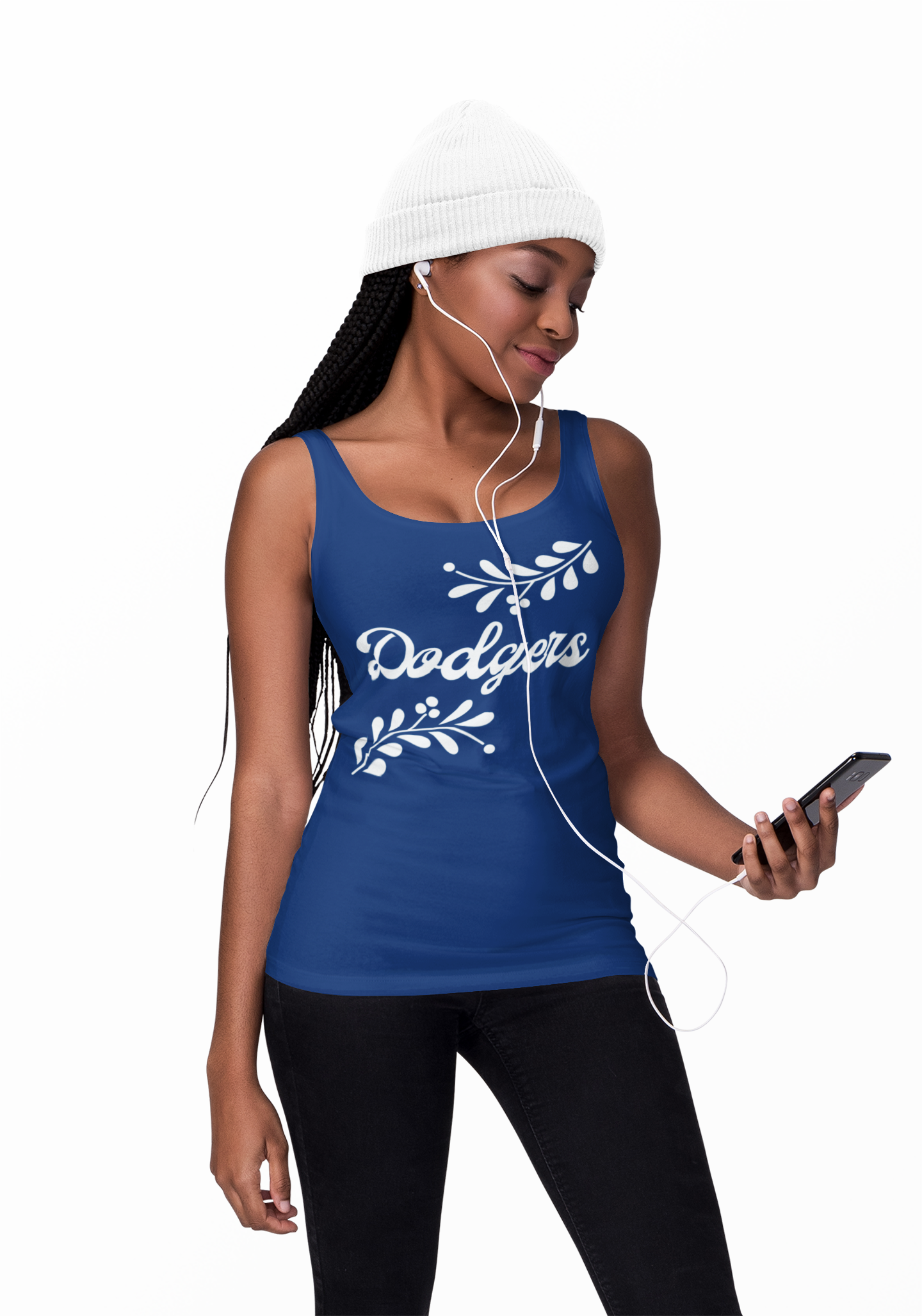 Women's Dodgers Latin Racerback Tank product thumbnail image