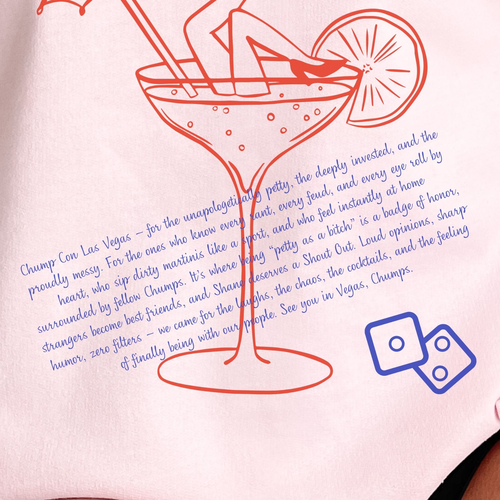 Chump Con Las Vegas Party Gal Cozy Sweatshirt product thumbnail image Chump Con Las Vegas Party Gal Cozy Sweatshirt product thumbnail image