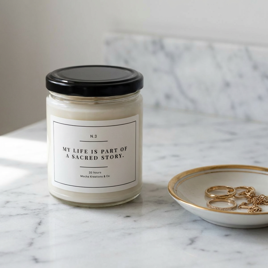 My Life Is Part of a Sacred Story  9oz Scented Jar