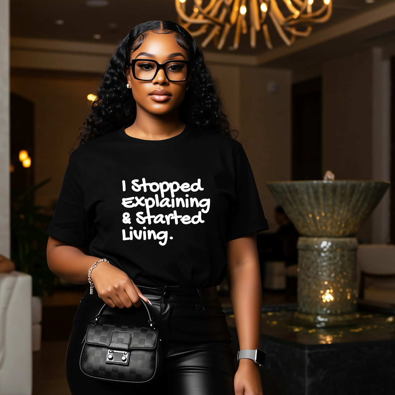 I Stopped Explaining and Started Living T-Shirt product thumbnail image