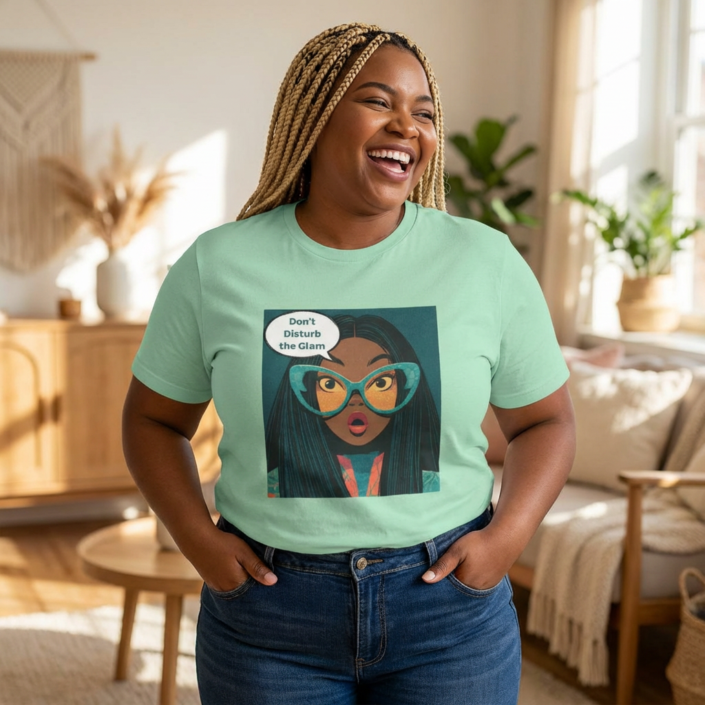 Don't Disturb the Glam Tee – Bold Pop Art Woman Graphic T-Shirt product thumbnail image Don't Disturb the Glam Tee – Bold Pop Art Woman Graphic T-Shirt product thumbnail image