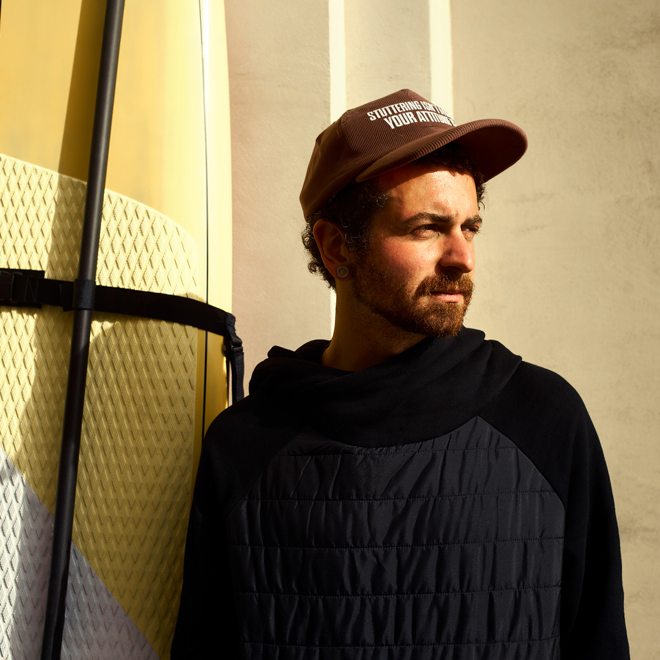 Corduroy Cap – Embroidered "Something Isn't A Flow, Your Attitude Is" Vintage Hat product thumbnail image