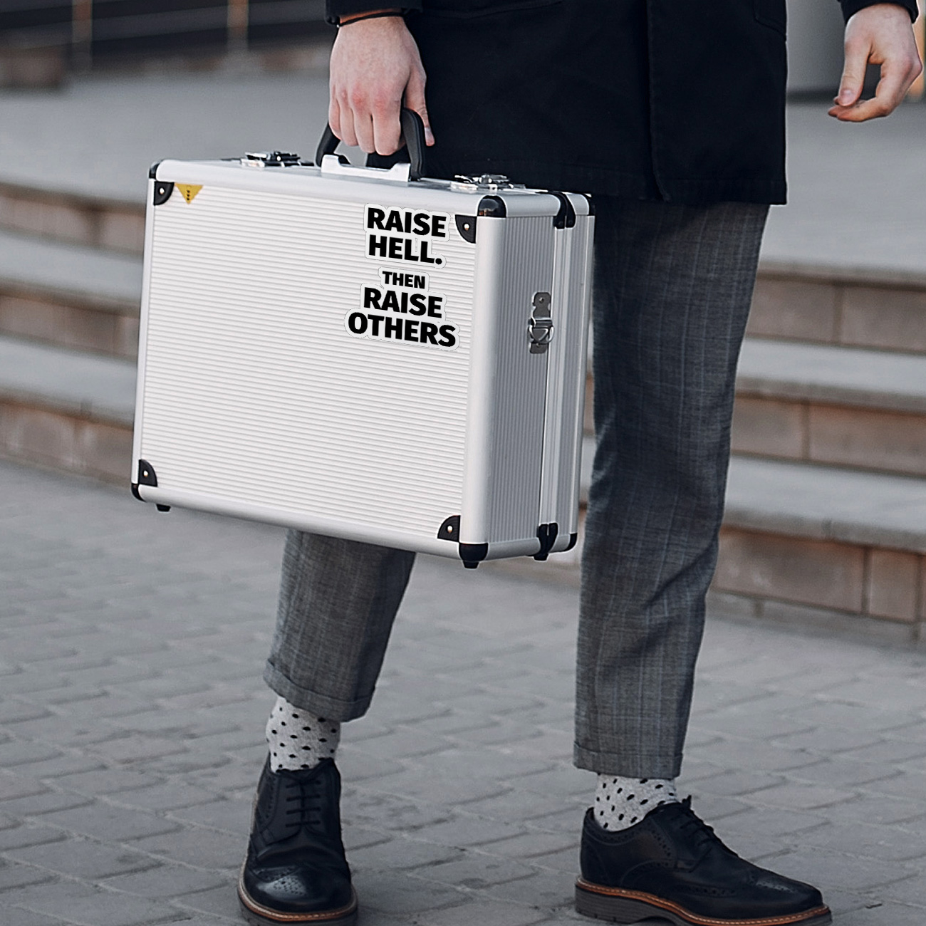 Raise Hell Then Raise Others Kiss-Cut Sticker product thumbnail image