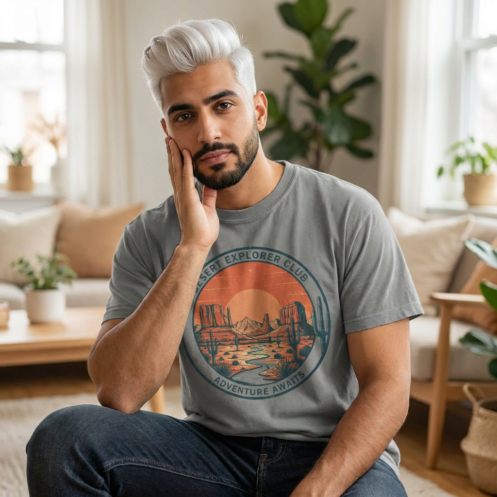 Desert Explorer Club T-Shirt — Adventure Awaits Graphic Tee product thumbnail image Desert Explorer Club T-Shirt — Adventure Awaits Graphic Tee product thumbnail image