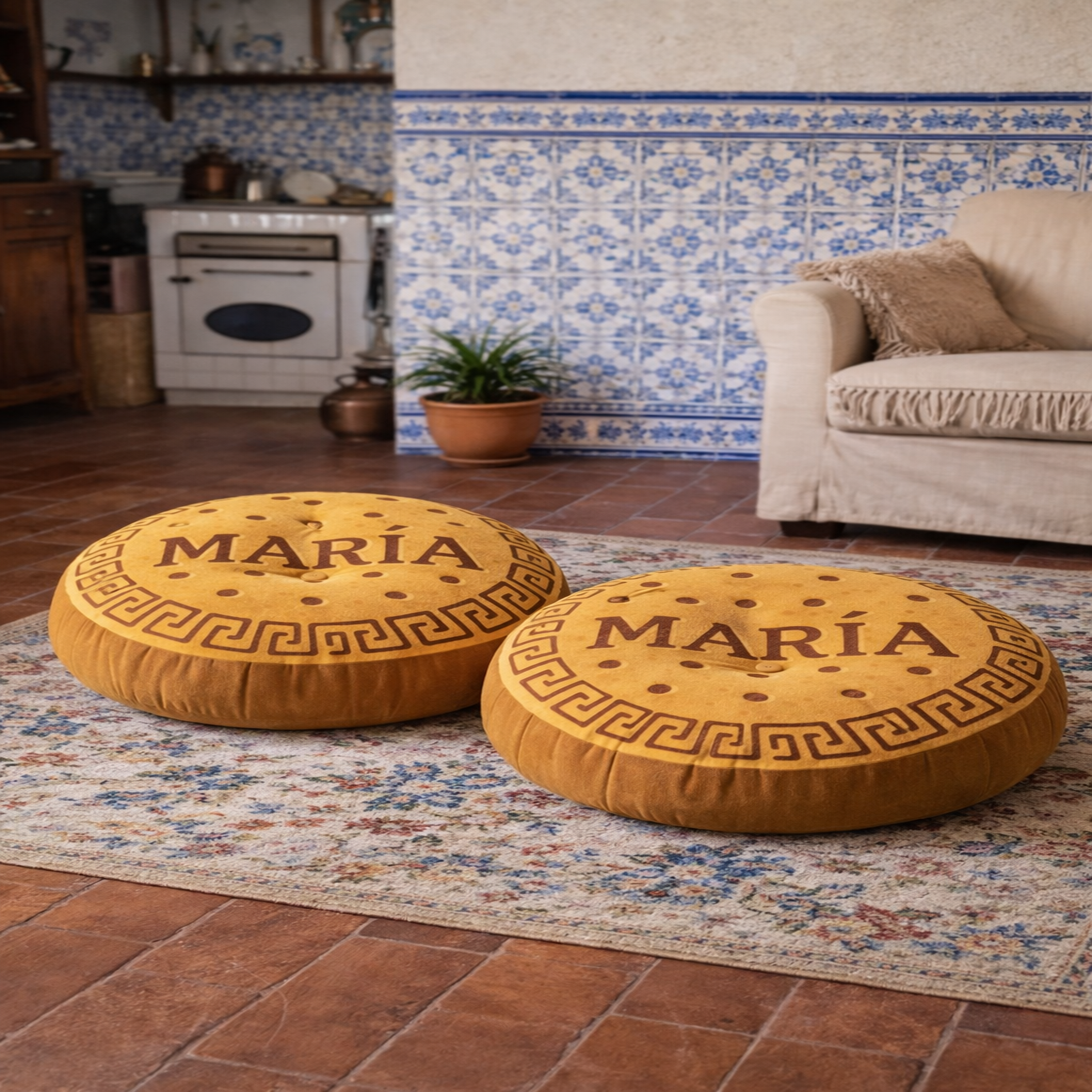 MARÍA COOKIE Tufted Floor Pillow product thumbnail image