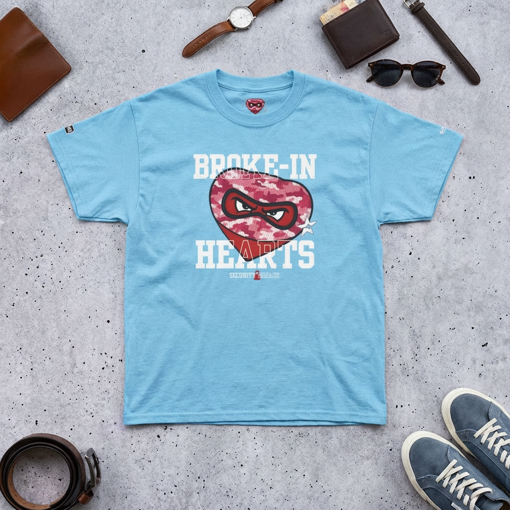 Broke-In Hearts Pink Camo Heart Graphic T-Shirt product thumbnail image