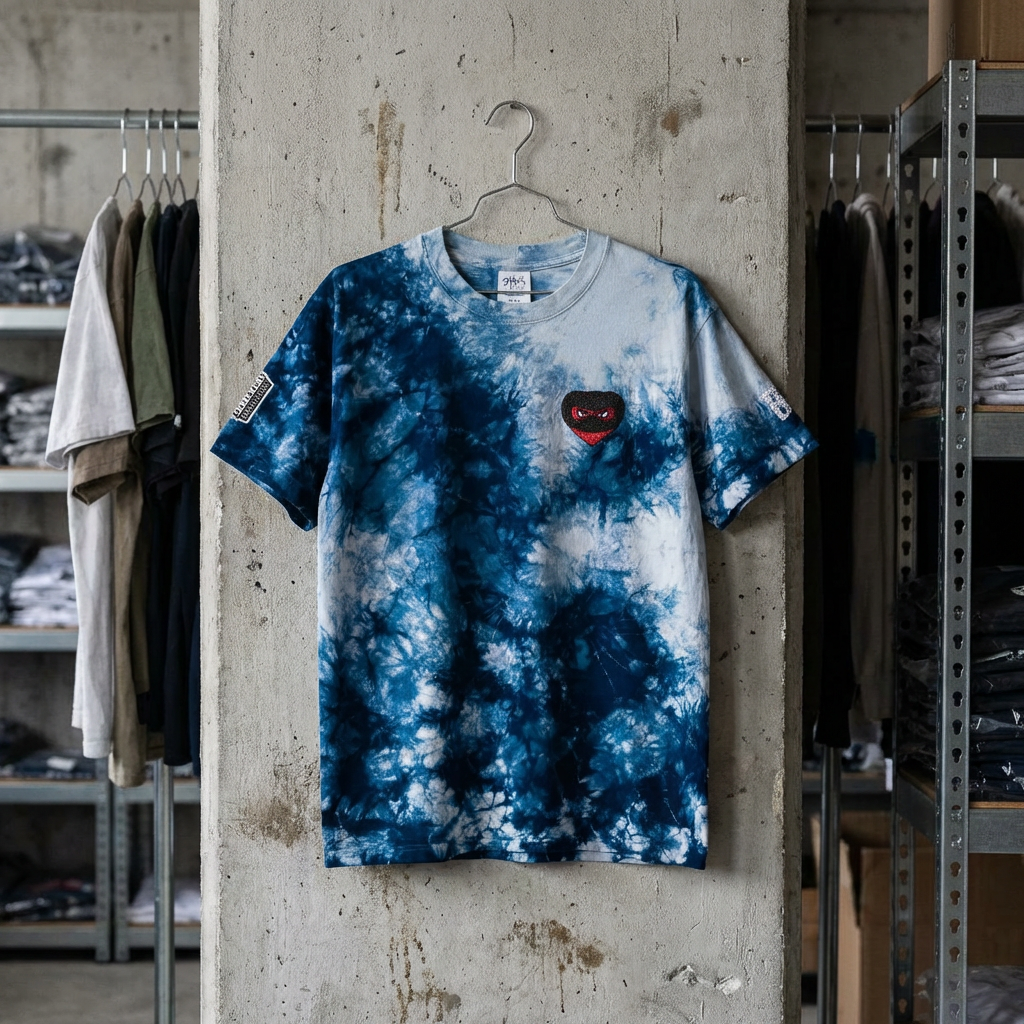 Broke-In Hearts Logo Tie-Dye Oversized Tee product thumbnail image