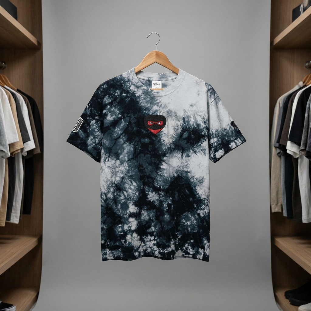 Broke-In Hearts Oversized Tie-Dye T-Shirt