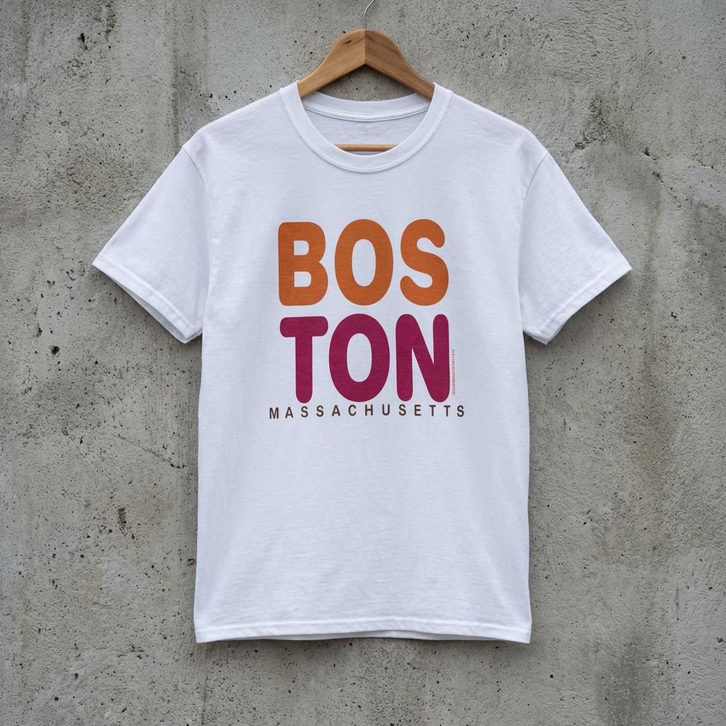 Boston Massachusetts Retro Bold Tee | Hometown Pride | 100% Cotton | Boston Gift product thumbnail image Boston Massachusetts Retro Bold Tee | Hometown Pride | 100% Cotton | Boston Gift product thumbnail image