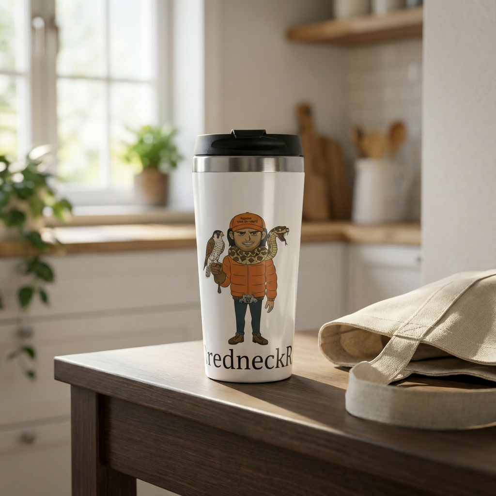THEredneckRAJA Stainless Steel Travel Mug product thumbnail image THEredneckRAJA Stainless Steel Travel Mug product thumbnail image