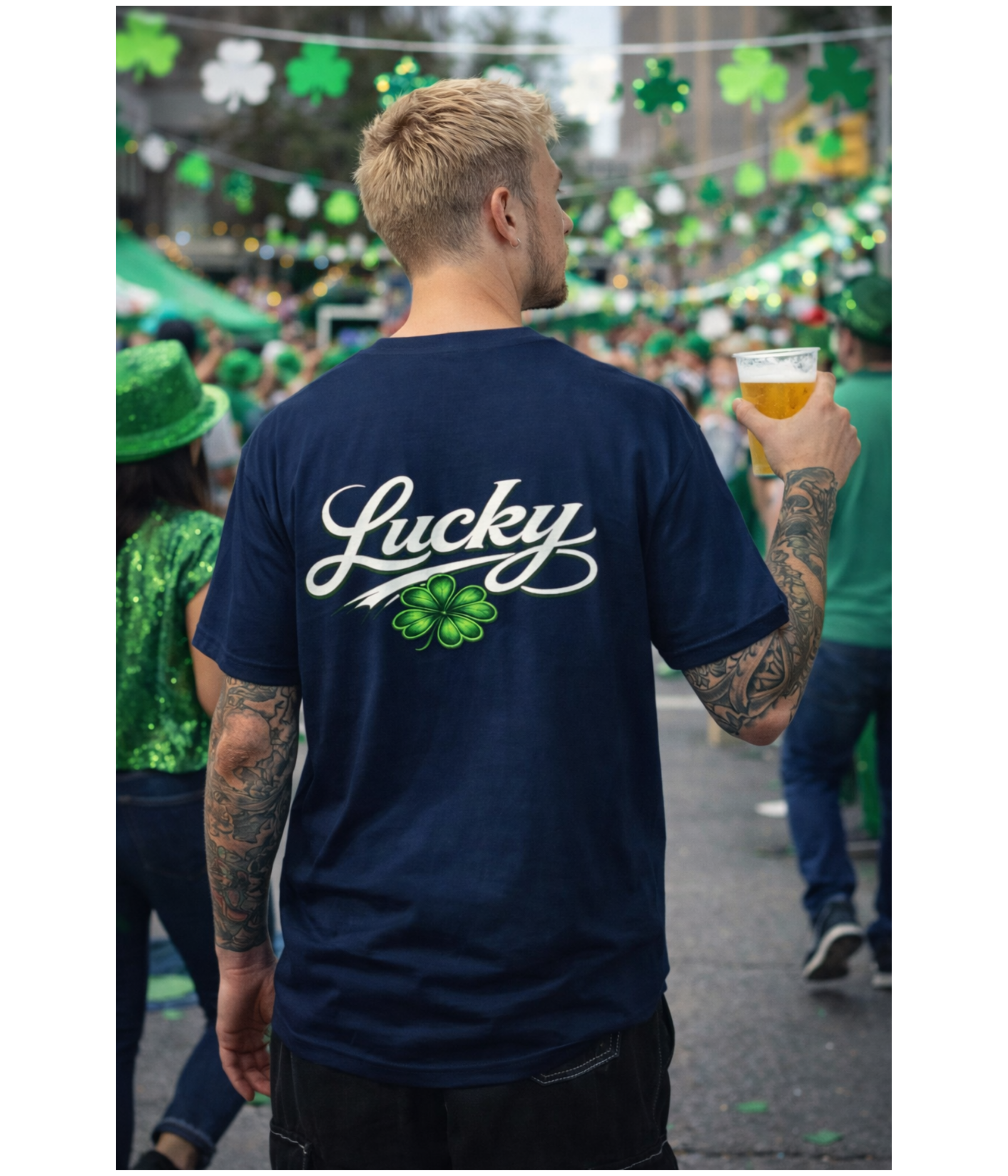 Lucky Shamrock T-Shirt, St. Patrick's Day Graphic Tee