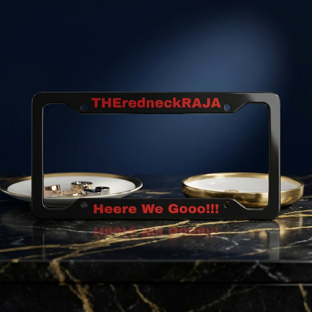 THEredneckRaja License Plate Frame product thumbnail image THEredneckRaja License Plate Frame product thumbnail image