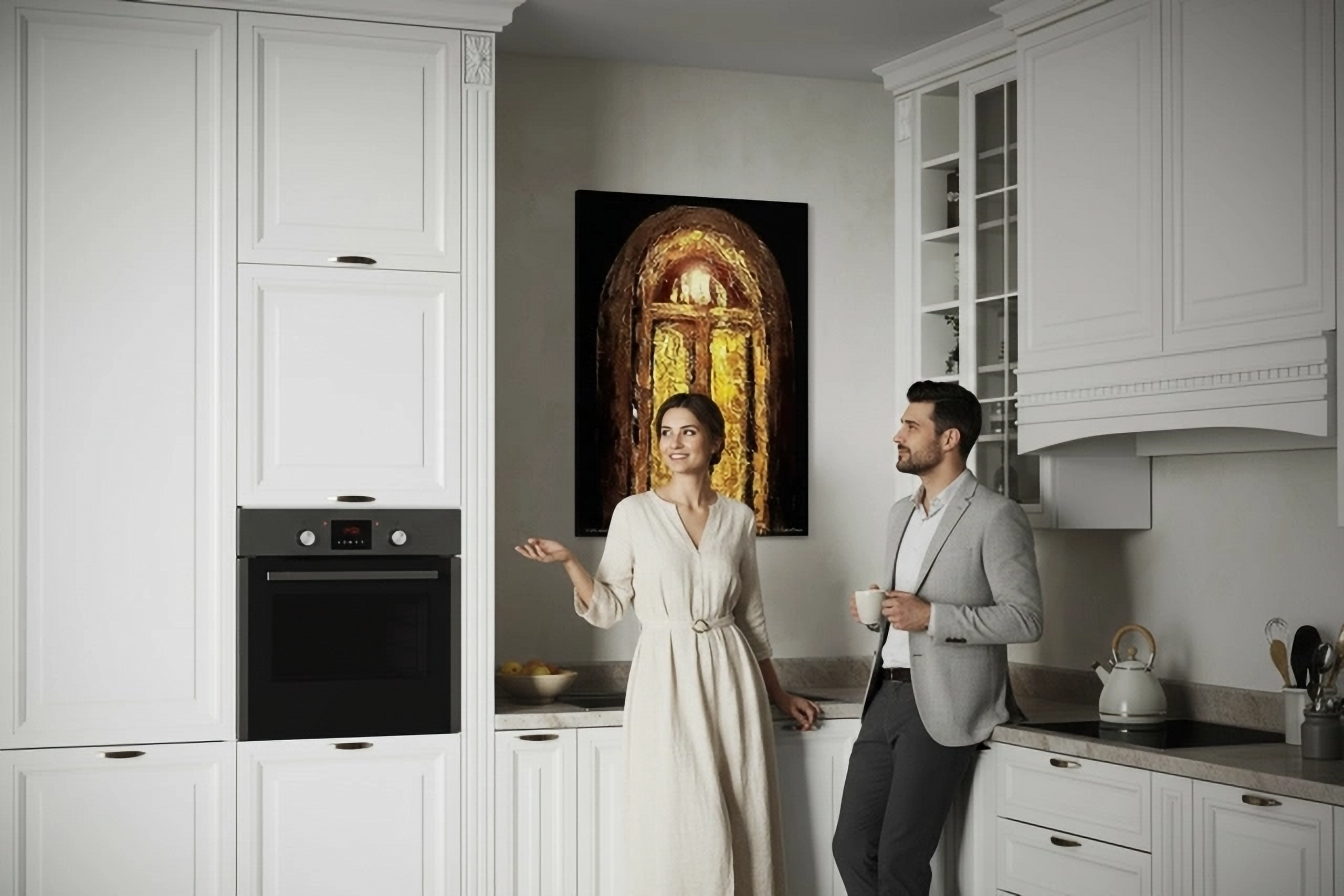 'I Am the Door' — Knife Painting Canvas Print product thumbnail image