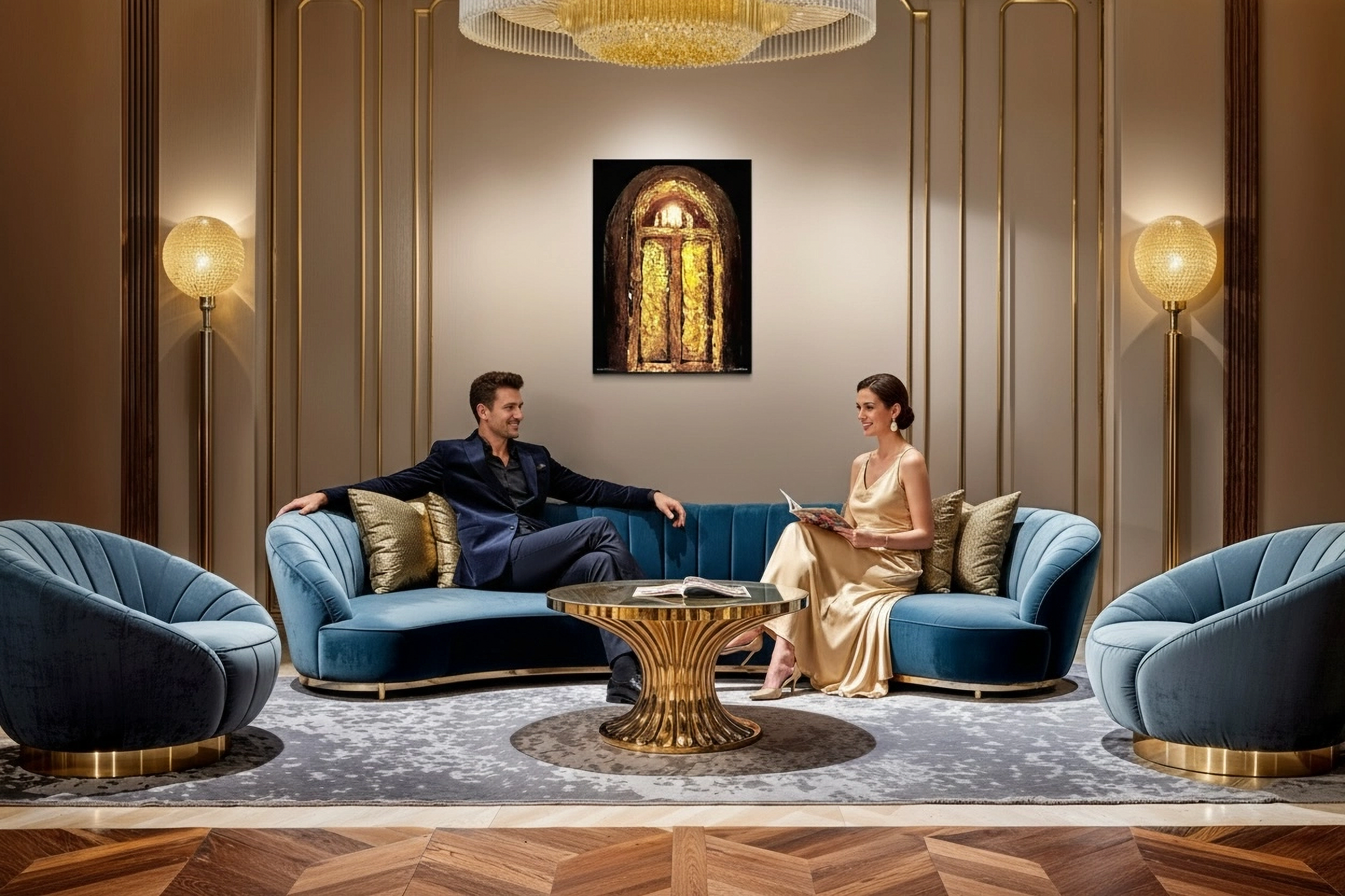 'I Am the Door' — Knife Painting Canvas Print product thumbnail image