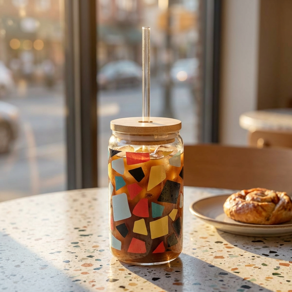 Mosaic Sipper Glass product thumbnail image Mosaic Sipper Glass product thumbnail image