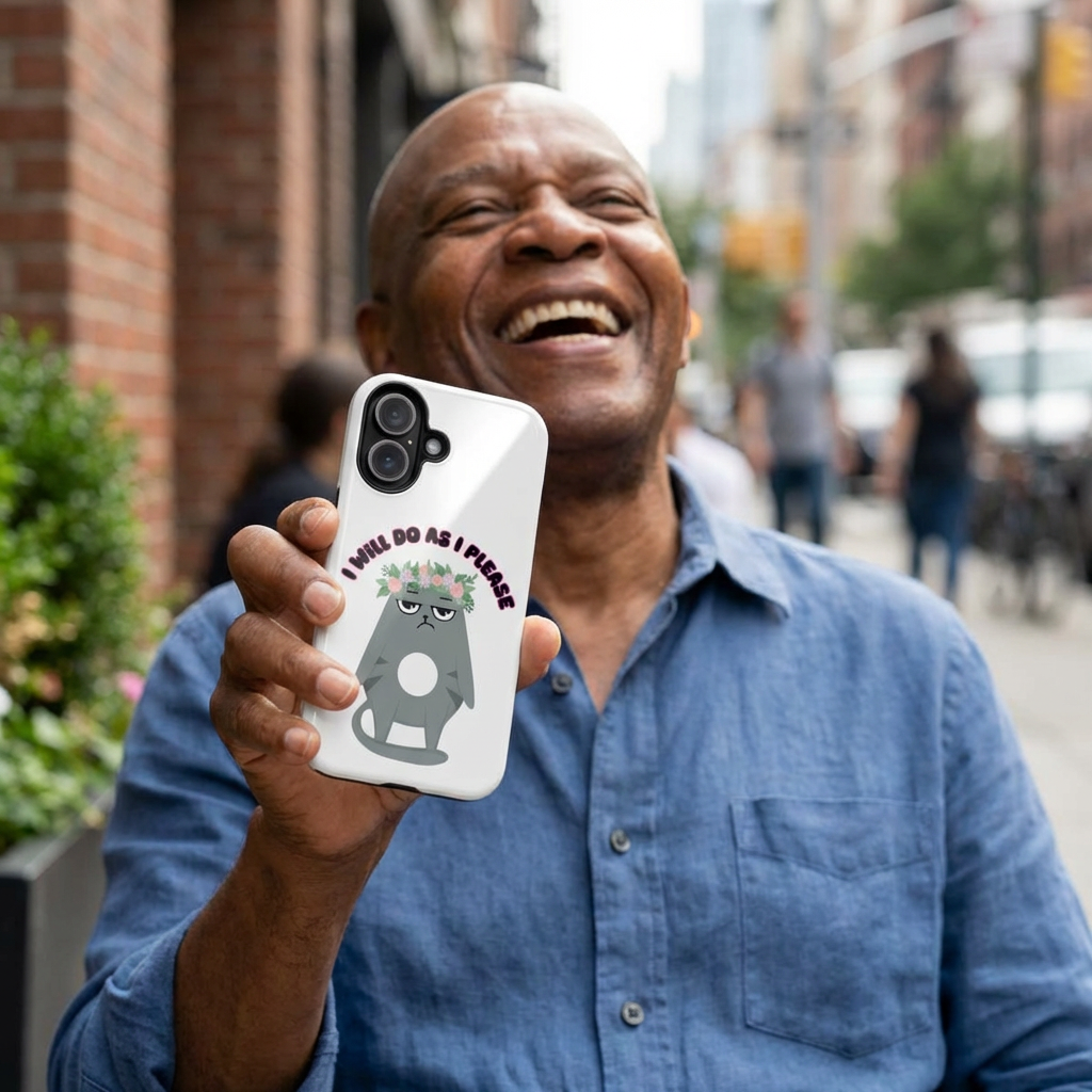 Cute Cat Phone Case: I Will Do As I Please