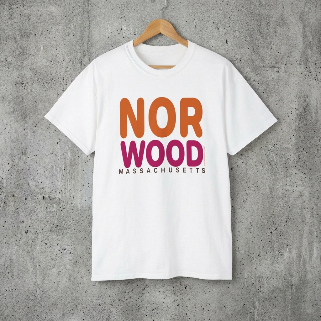 Norwood Massachusetts T-Shirt, Norwood Tee, Norwood Shirt, Norwood Gift, Norwood MA Shirt, Unisex Heavy Cotton