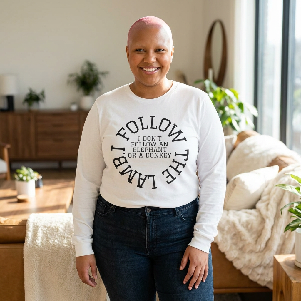 I Follow the Lamb Long Sleeve Tee product thumbnail image I Follow the Lamb Long Sleeve Tee product thumbnail image