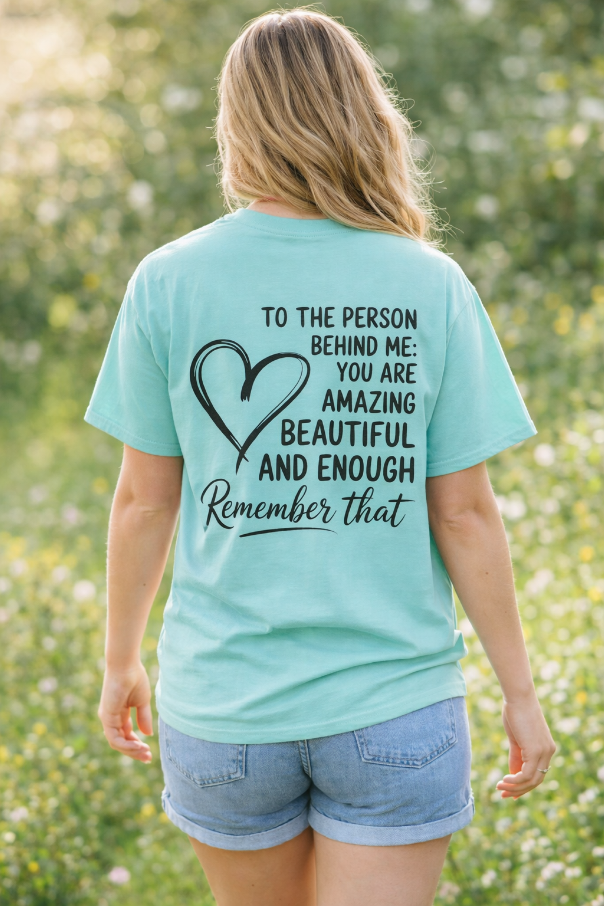 Inspirational "You Are Amazing, Beautiful and Enough" T-Shirt