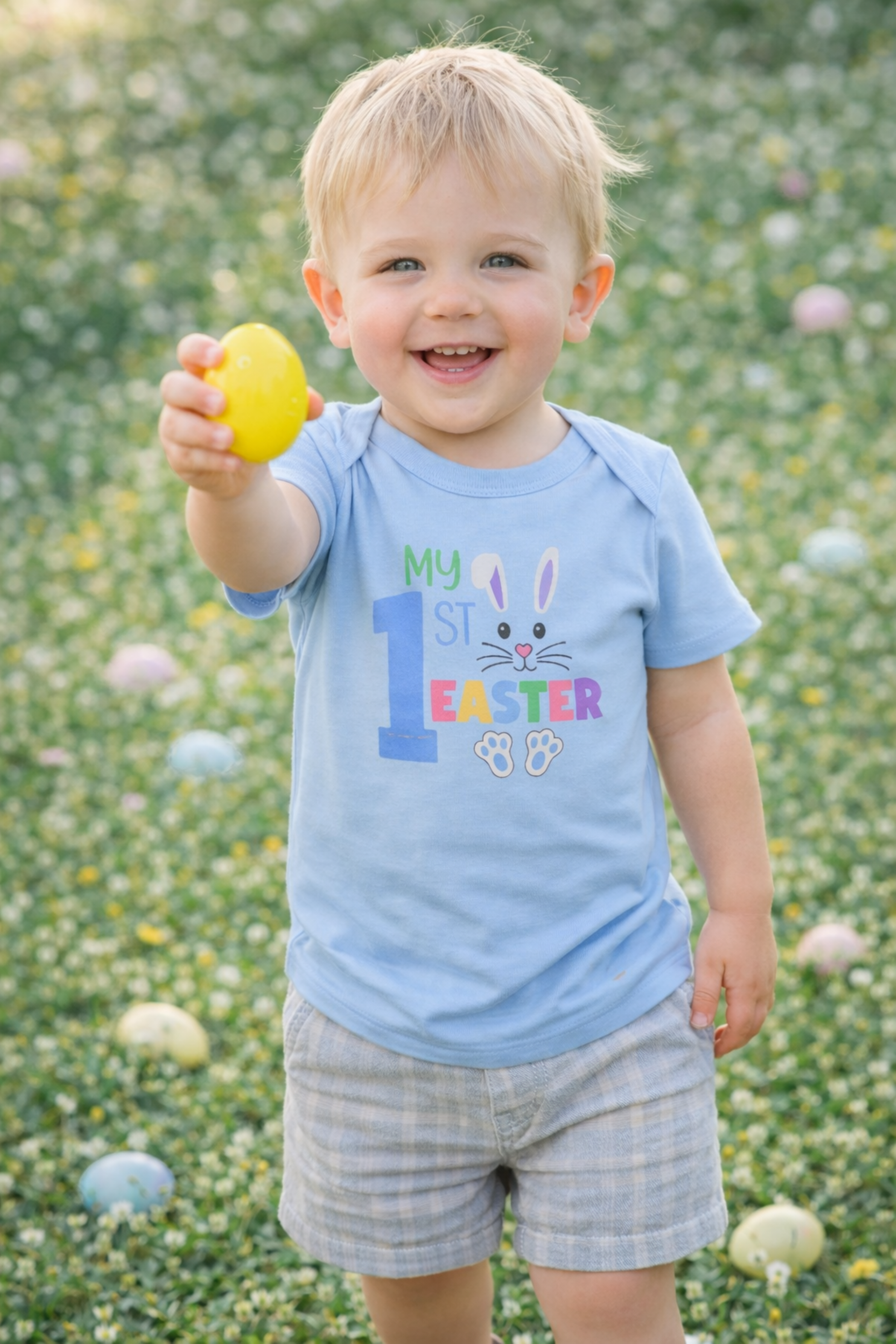 My 1st Easter Infant Bodysuit - Baby Easter Onesie with Bunny Design