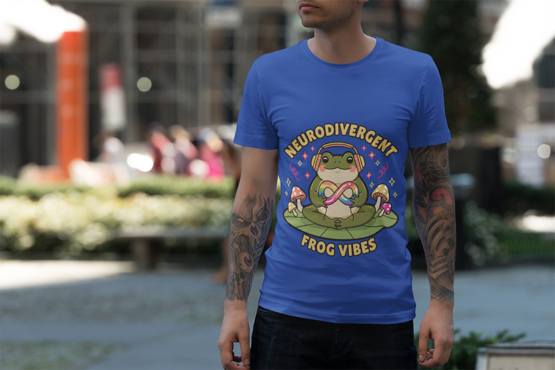 Neurodivergent Frog Vibes Tee - Neurodiversity Pride product thumbnail image