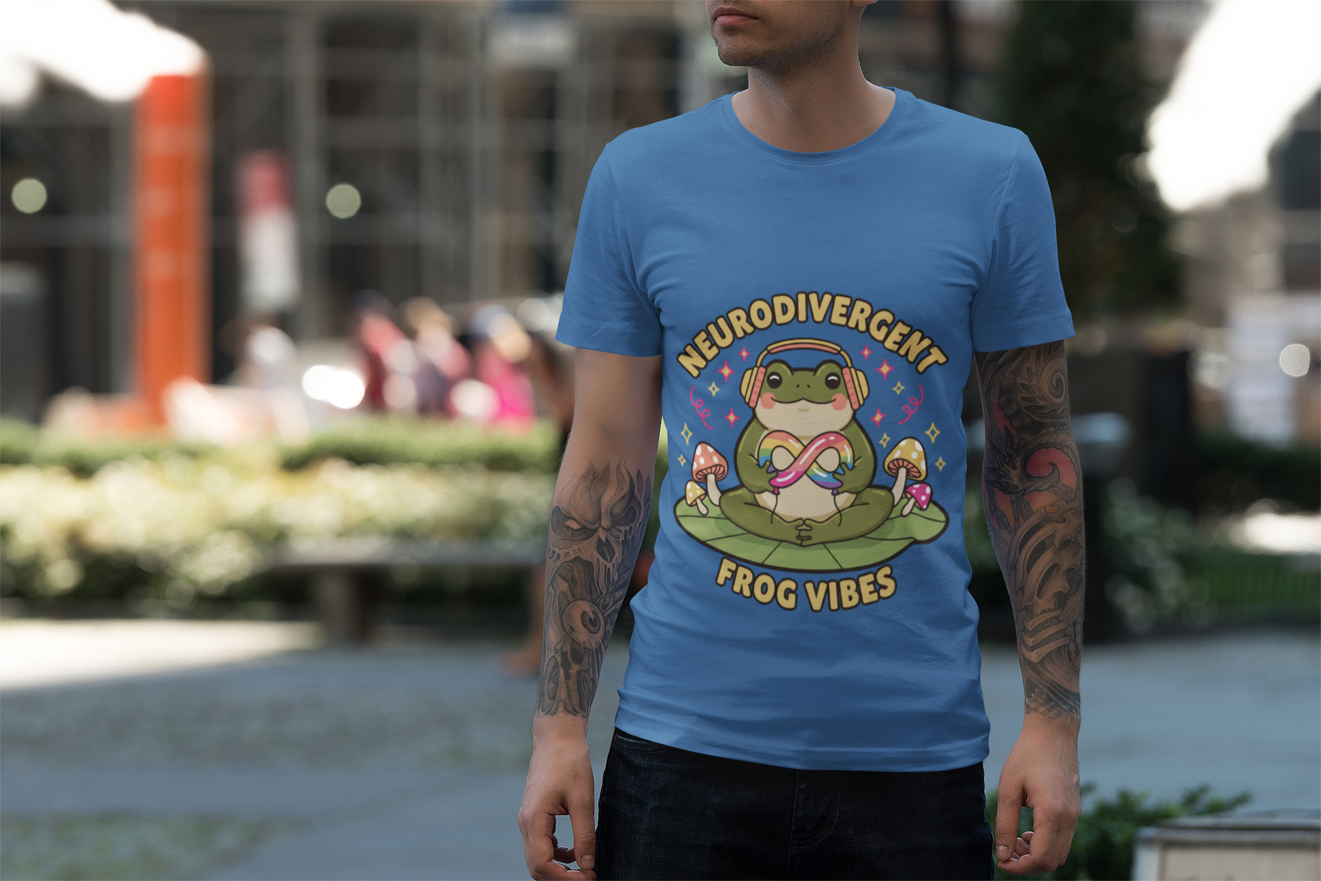 Neurodivergent Frog Vibes Tee - Neurodiversity Pride product thumbnail image Neurodivergent Frog Vibes Tee - Neurodiversity Pride product thumbnail image