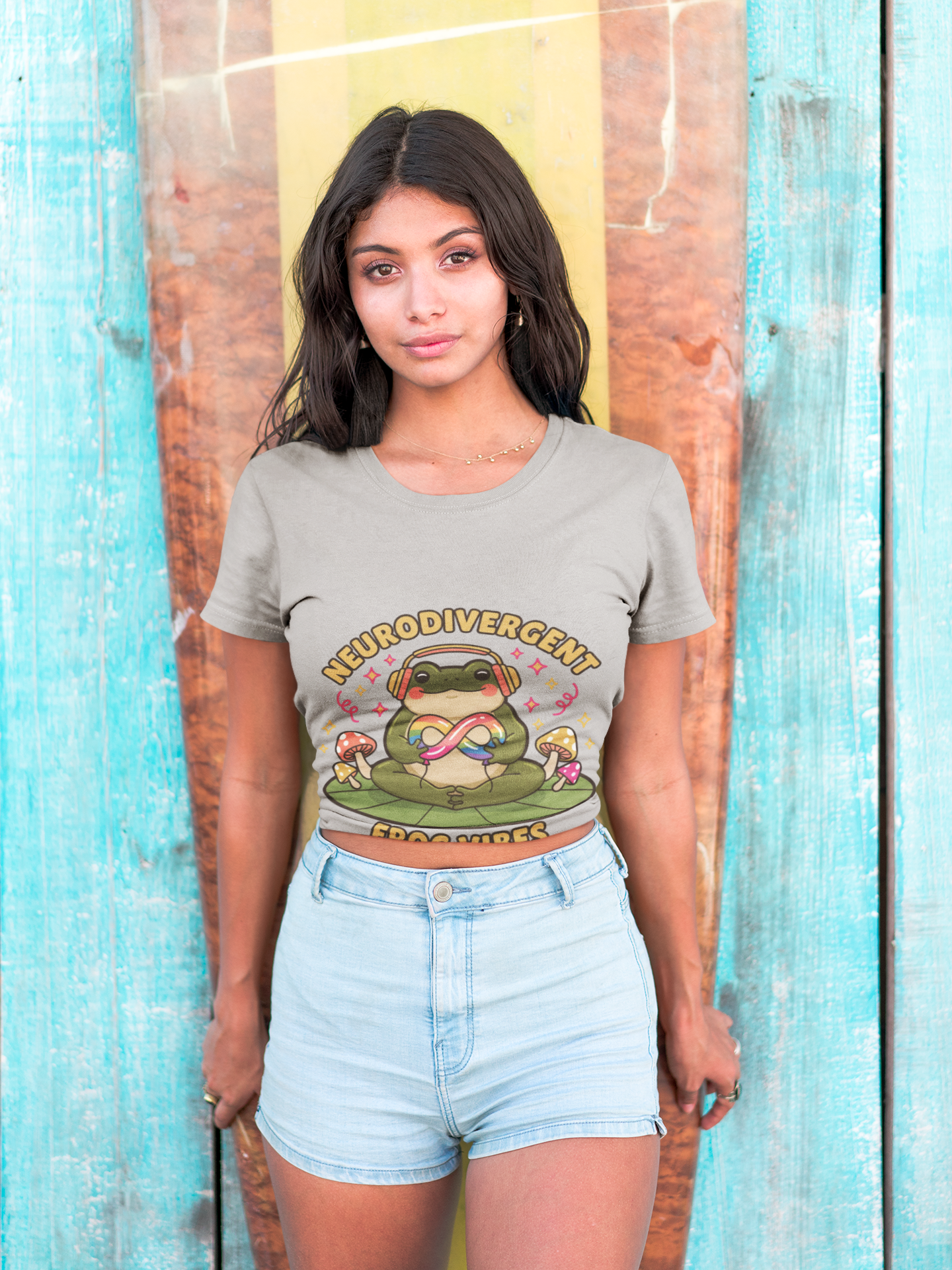 Neurodivergent Frog Vibes Tee - Neurodiversity Pride product thumbnail image Neurodivergent Frog Vibes Tee - Neurodiversity Pride product thumbnail image