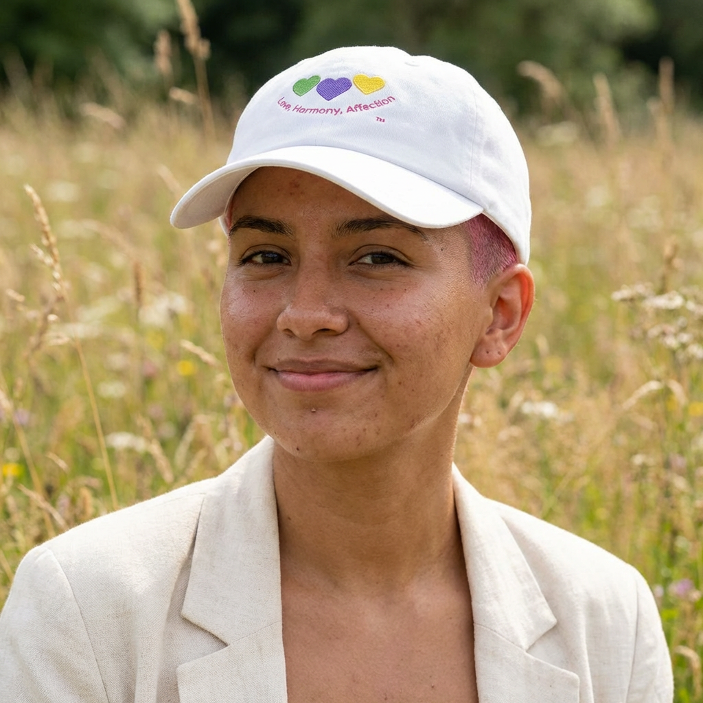 Embroidered Cap - Love, Harmony, Affection Edition | Baseball, Spiritual, Eveyday Hat - One Size product thumbnail image