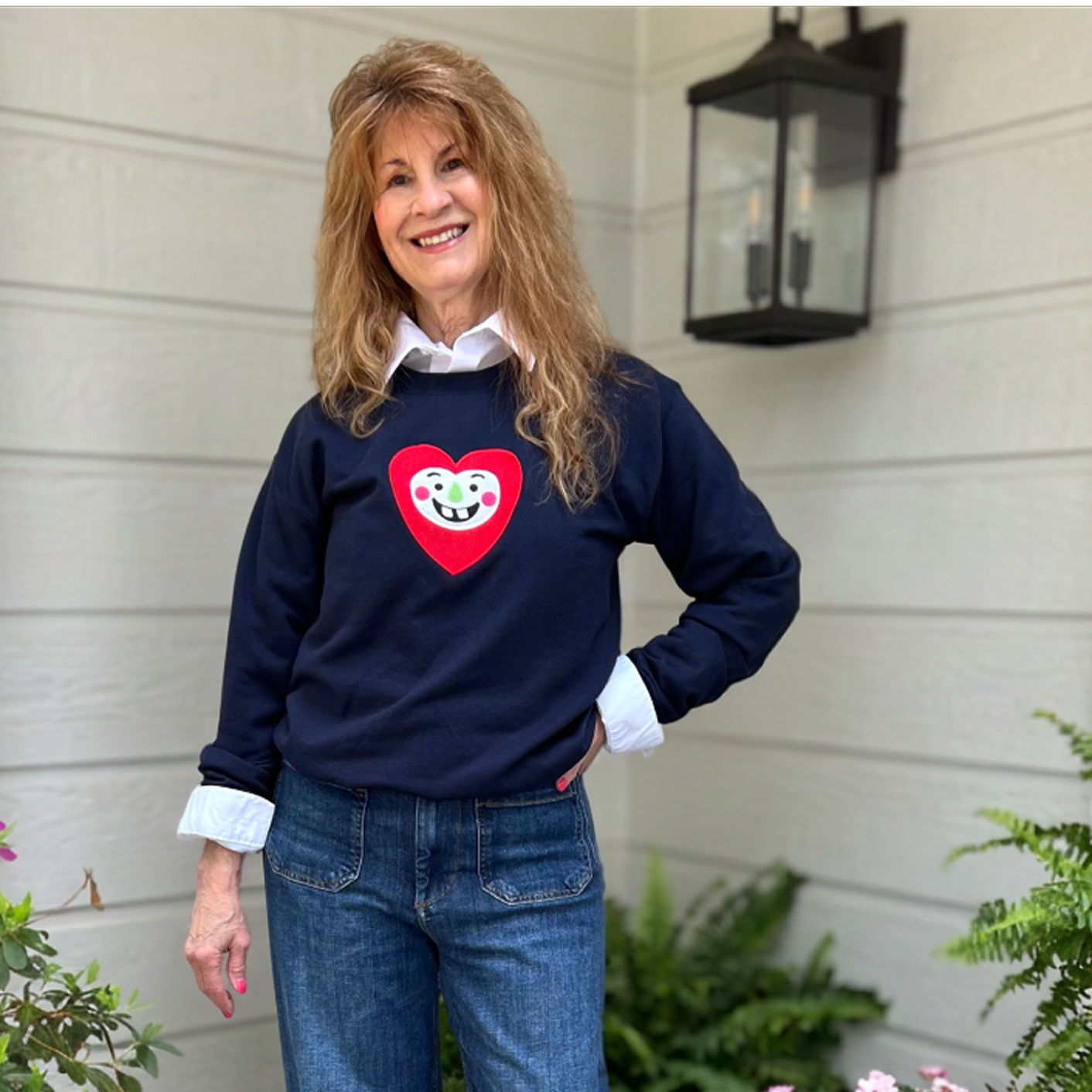Heartfelt Embroidered Sweatshirt product thumbnail image
