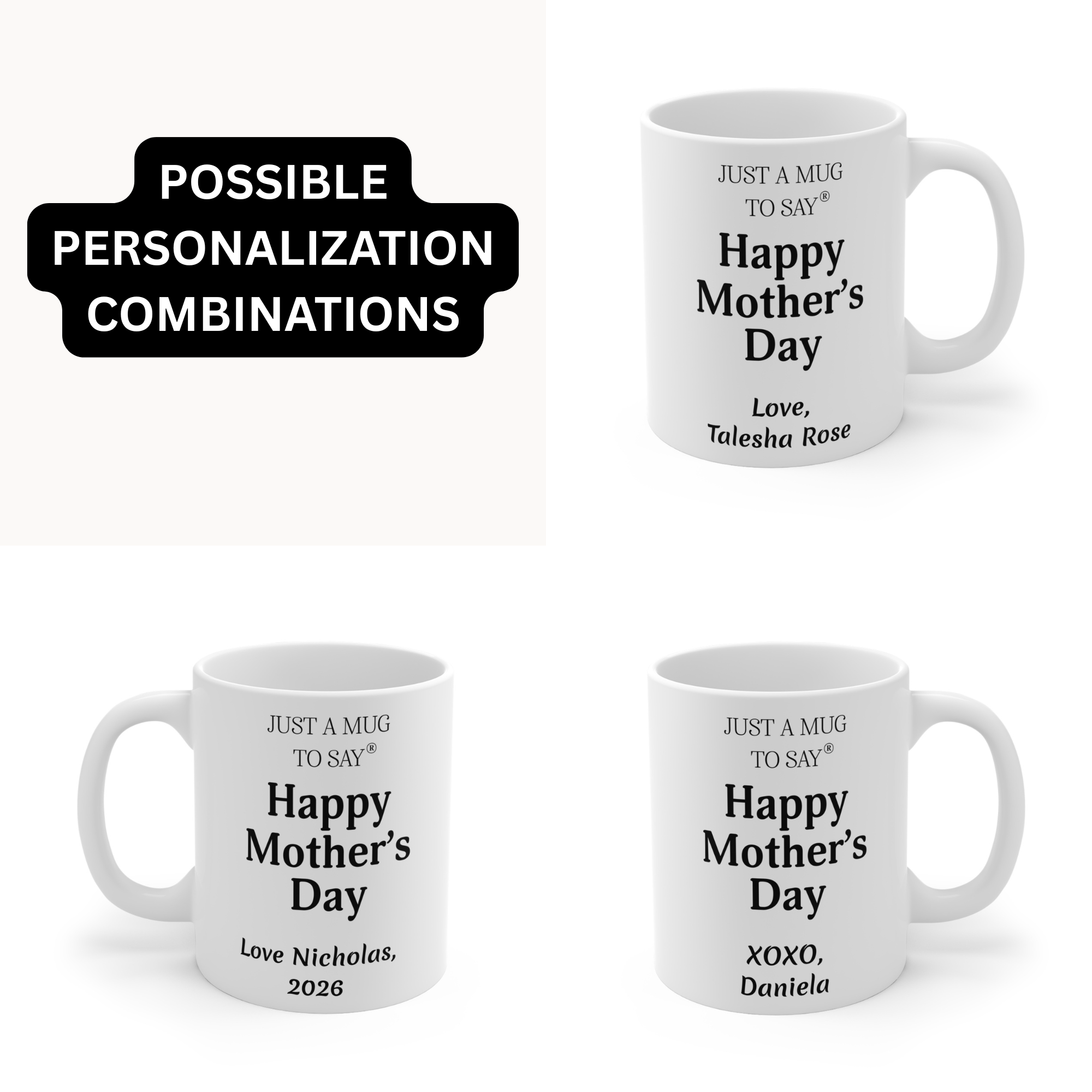 Personalized Mother’s Day Mug – Custom Gift for Mom product thumbnail image Personalized Mother’s Day Mug – Custom Gift for Mom product thumbnail image