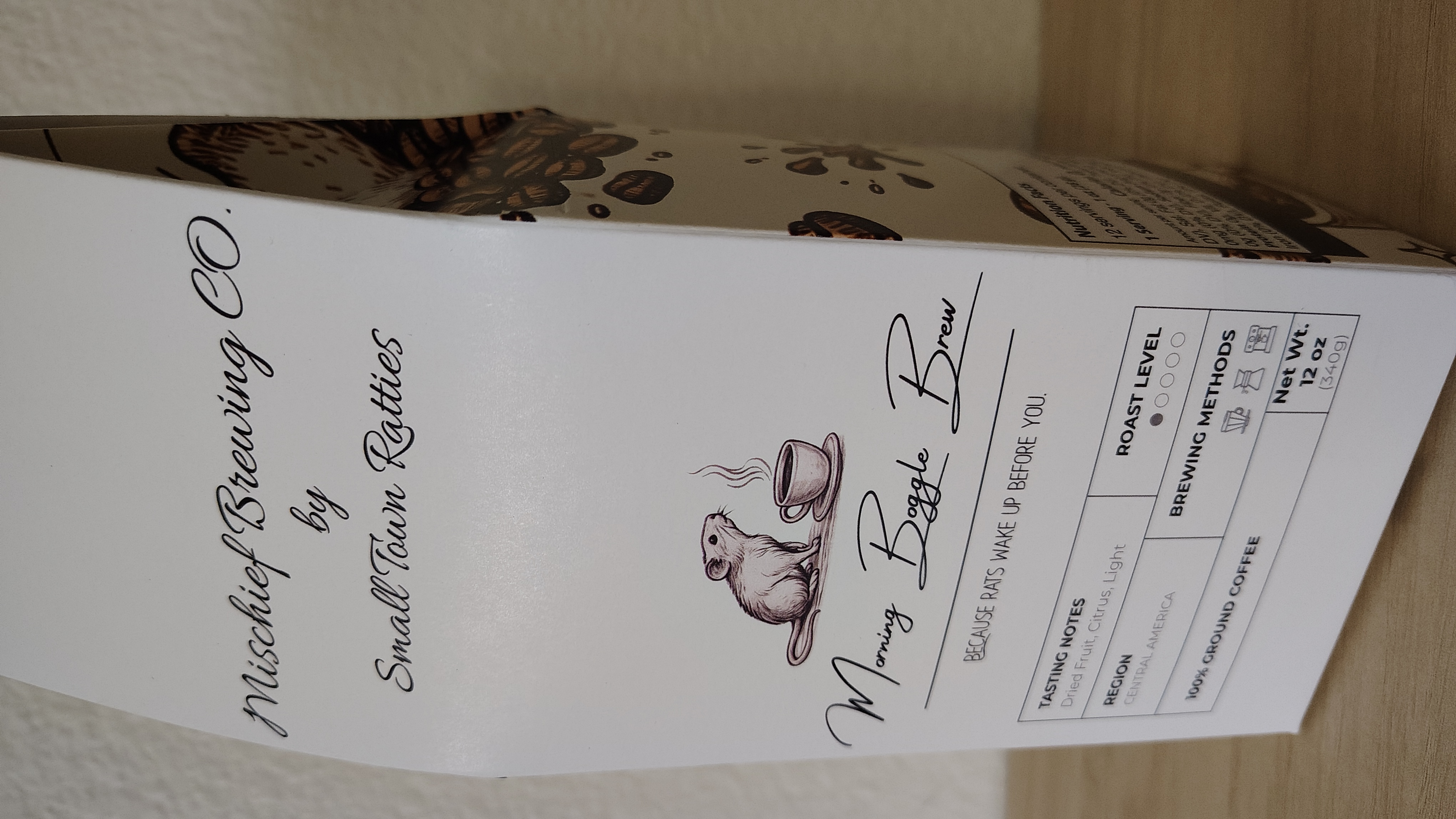 Morning Boggle Brew – Light Roast Coffee | Small Town Ratties product thumbnail image Morning Boggle Brew – Light Roast Coffee | Small Town Ratties product thumbnail image