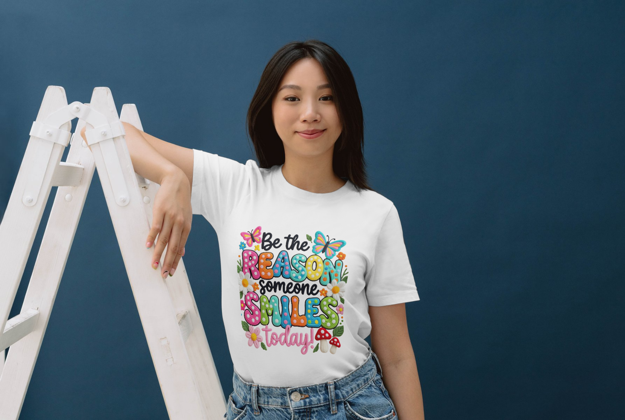 Be the Reason Someone Smiles Today Shirt | Inspirational Kindness T-Shirt | Positive Quote Graphic Tee product thumbnail image Be the Reason Someone Smiles Today Shirt | Inspirational Kindness T-Shirt | Positive Quote Graphic Tee product thumbnail image