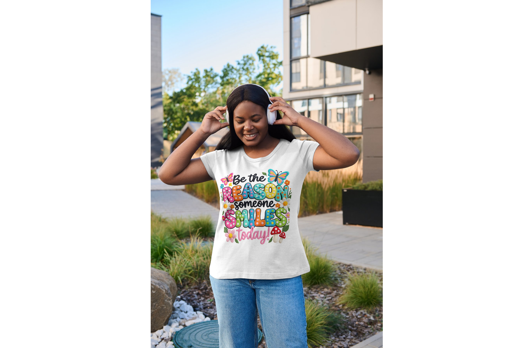 Be the Reason Someone Smiles Today Shirt | Inspirational Kindness T-Shirt | Positive Quote Graphic Tee  product thumbnail image