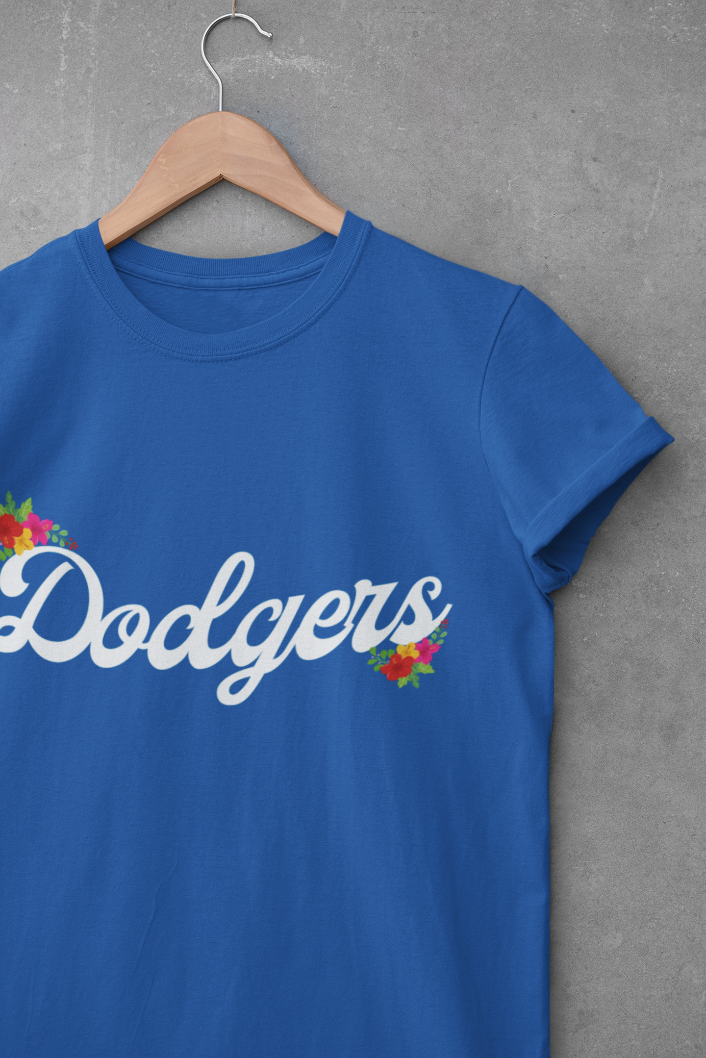 Women's Dodgers Floral Accent Tee product thumbnail image
