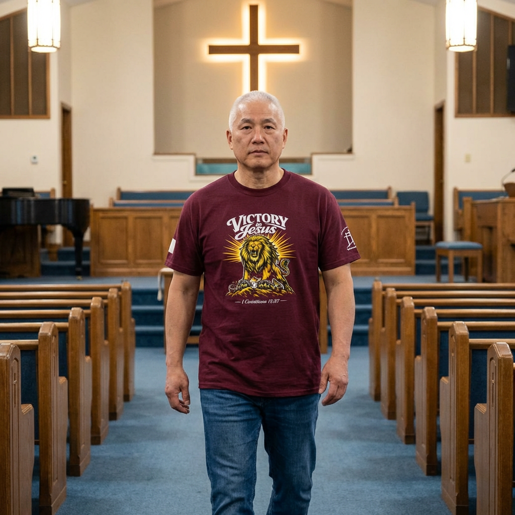 Victory in Jesus Lion Tee | Biblical 1 Corinthians 15:57 Christian Shirt product thumbnail image Victory in Jesus Lion Tee | Biblical 1 Corinthians 15:57 Christian Shirt product thumbnail image