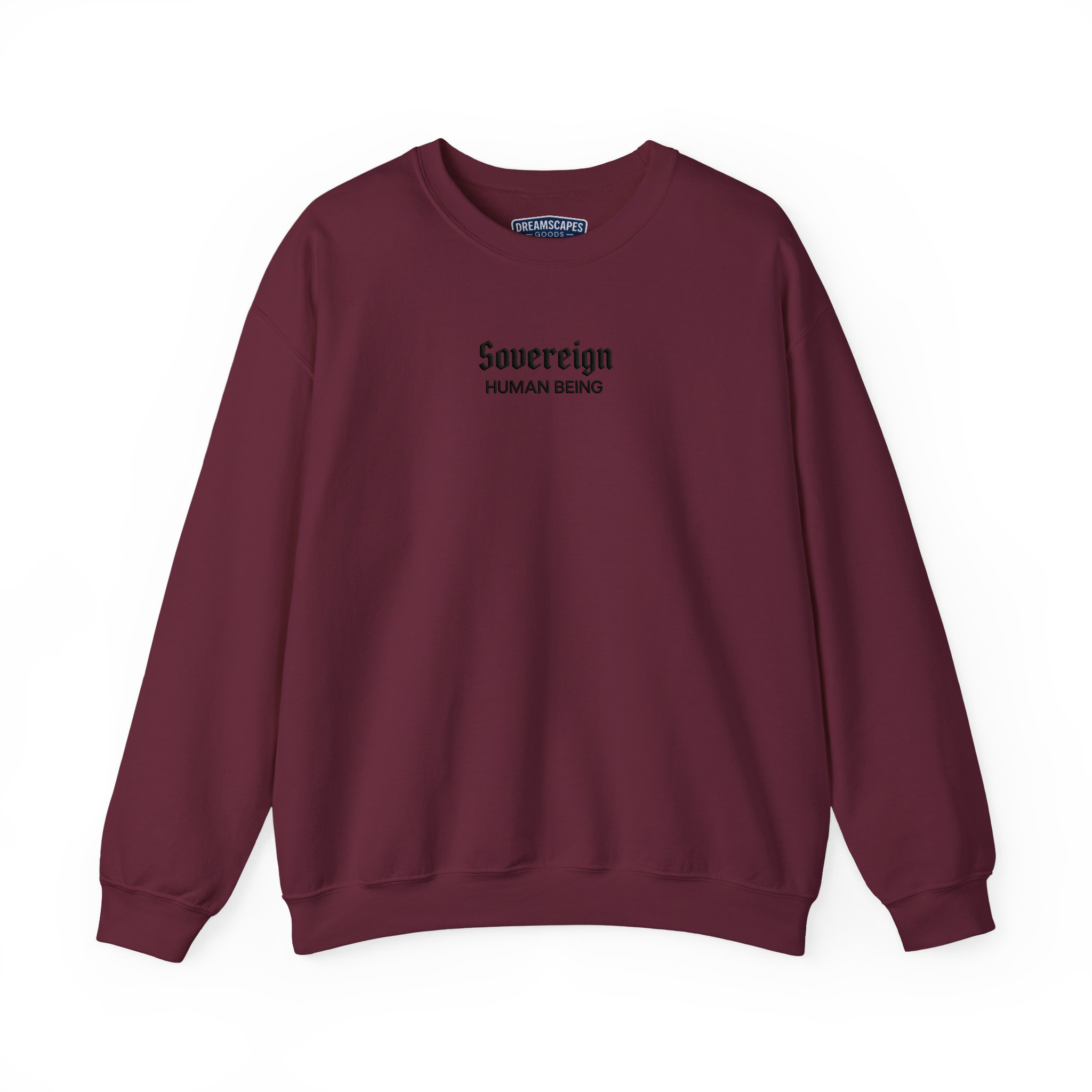 Sovereign Human Being – Unisex Heavy-Blend Embroidered Crewneck product thumbnail image