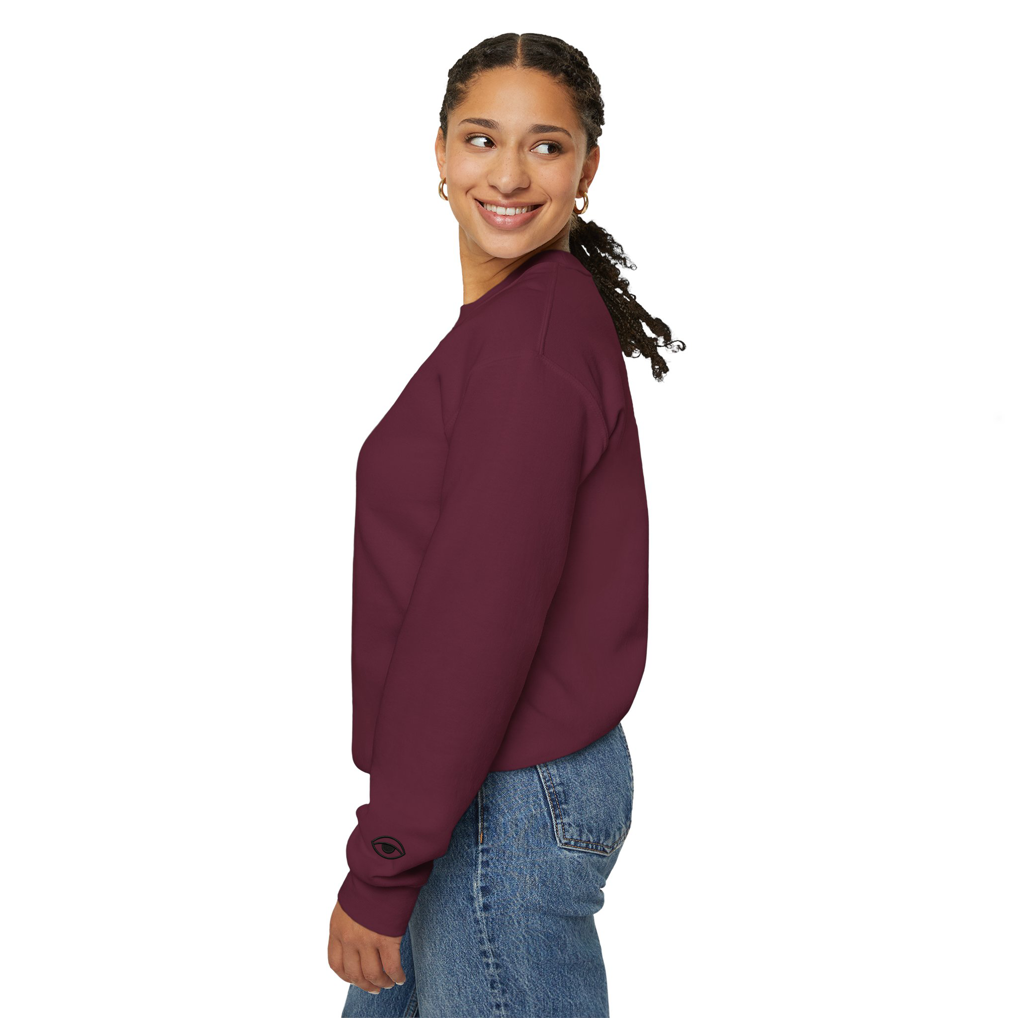 Sovereign Human Being – Unisex Heavy-Blend Embroidered Crewneck product thumbnail image