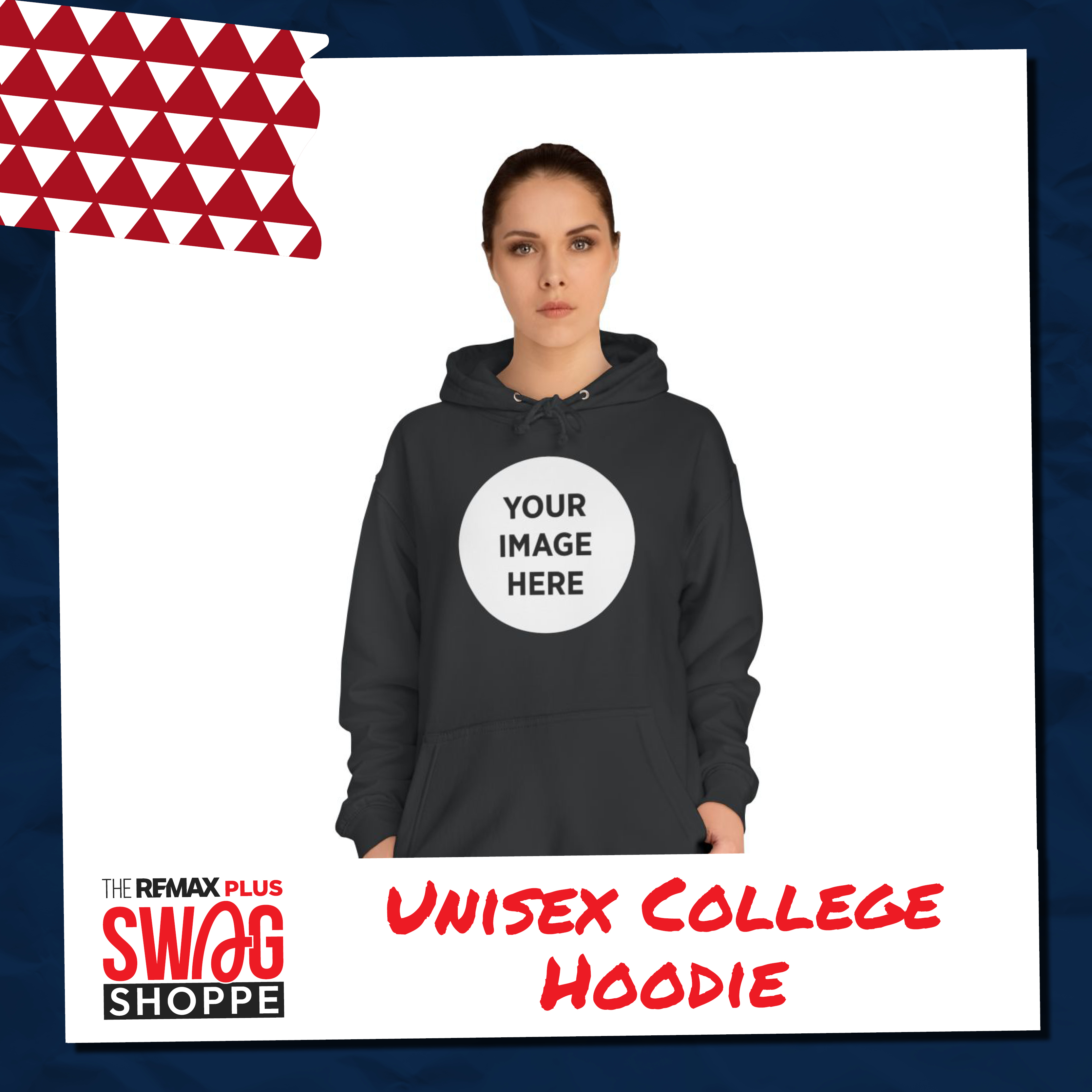 Custom REMAX Plus: Unisex College Hoodie