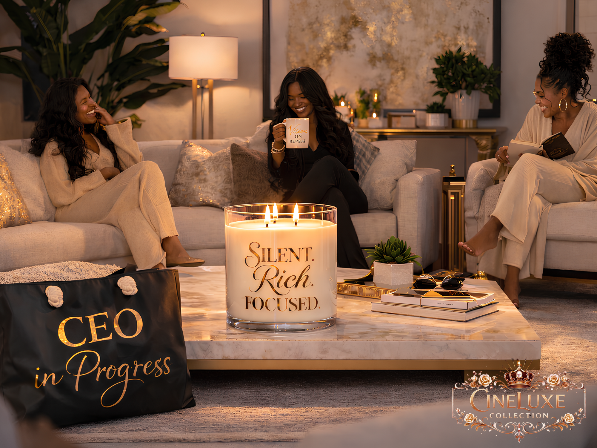 Silent. Rich. Focused. Scented Candle 11oz Glass product thumbnail image Silent. Rich. Focused. Scented Candle 11oz Glass product thumbnail image