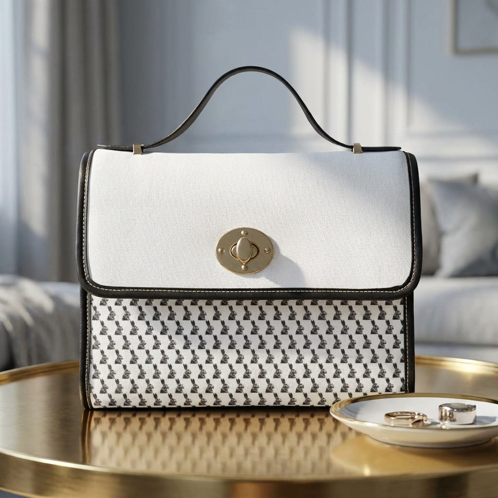 White Waterproof Canvas Bag product thumbnail image