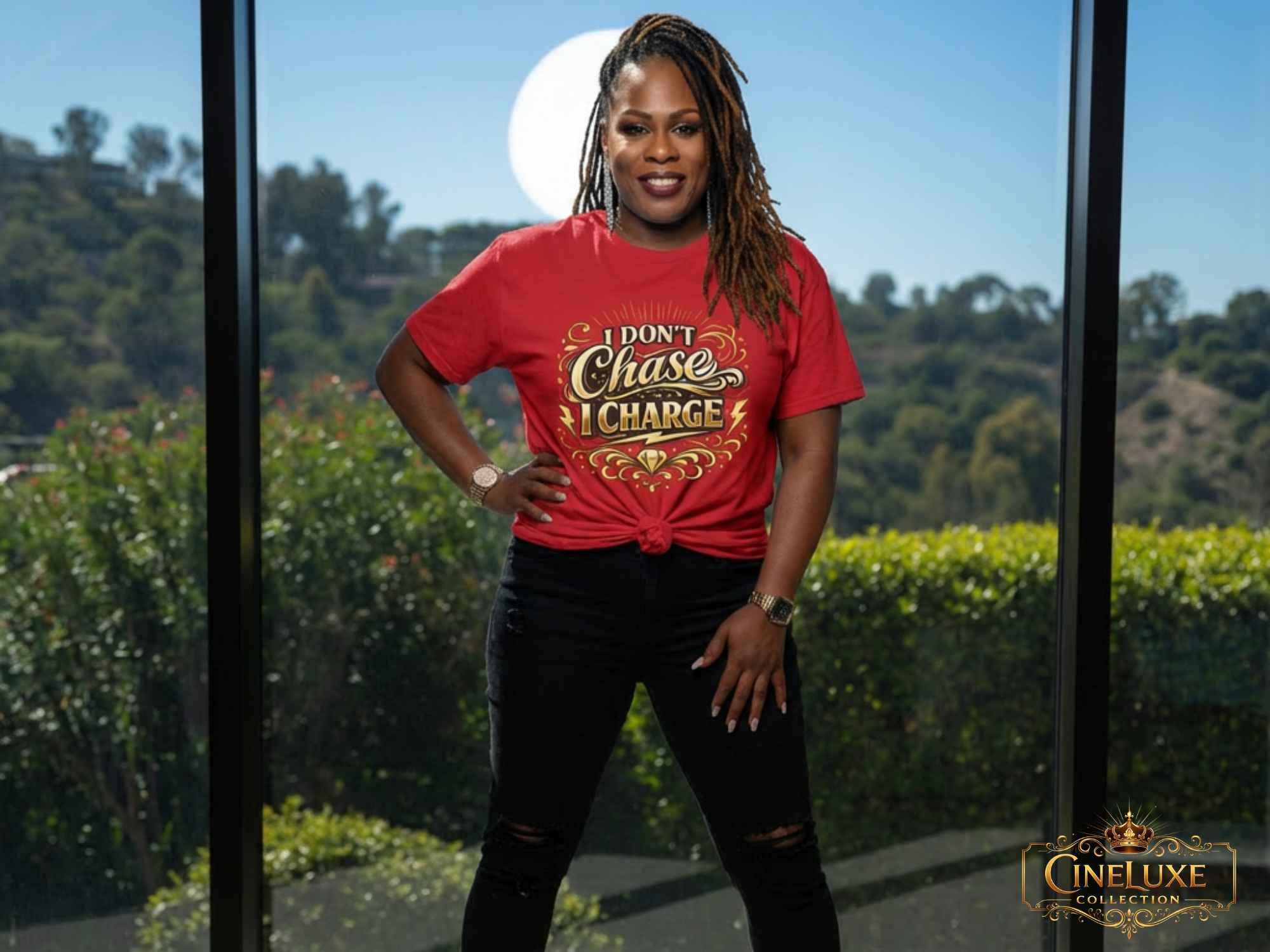 I Don't Chase I Charge T-Shirt product thumbnail image I Don't Chase I Charge T-Shirt product thumbnail image