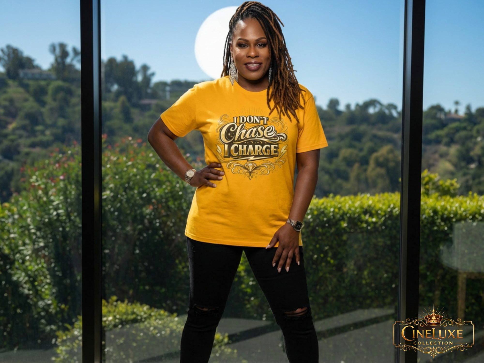 I Don't Chase I Charge T-Shirt product thumbnail image I Don't Chase I Charge T-Shirt product thumbnail image