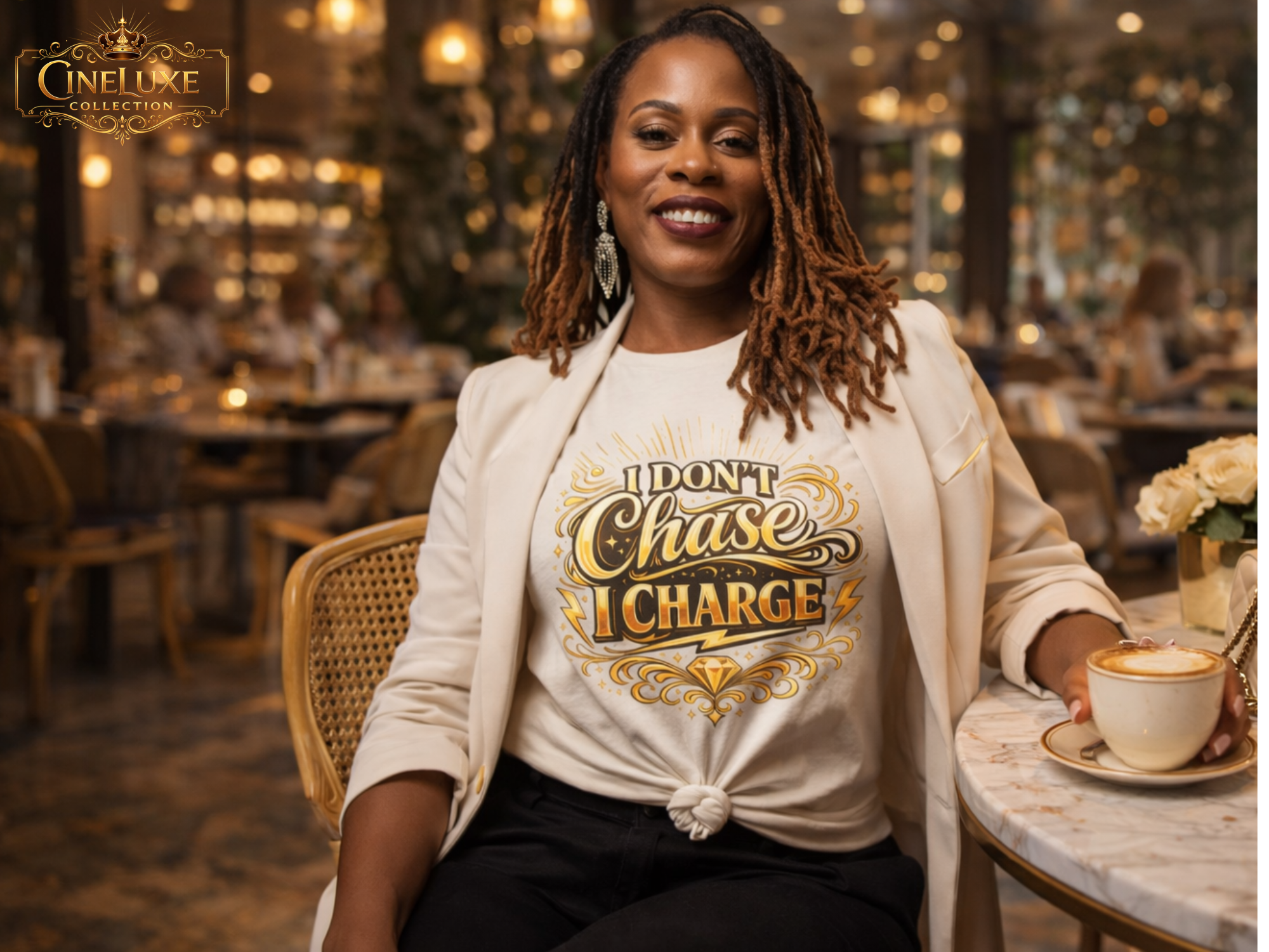 I Don't Chase I Charge T-Shirt product thumbnail image I Don't Chase I Charge T-Shirt product thumbnail image