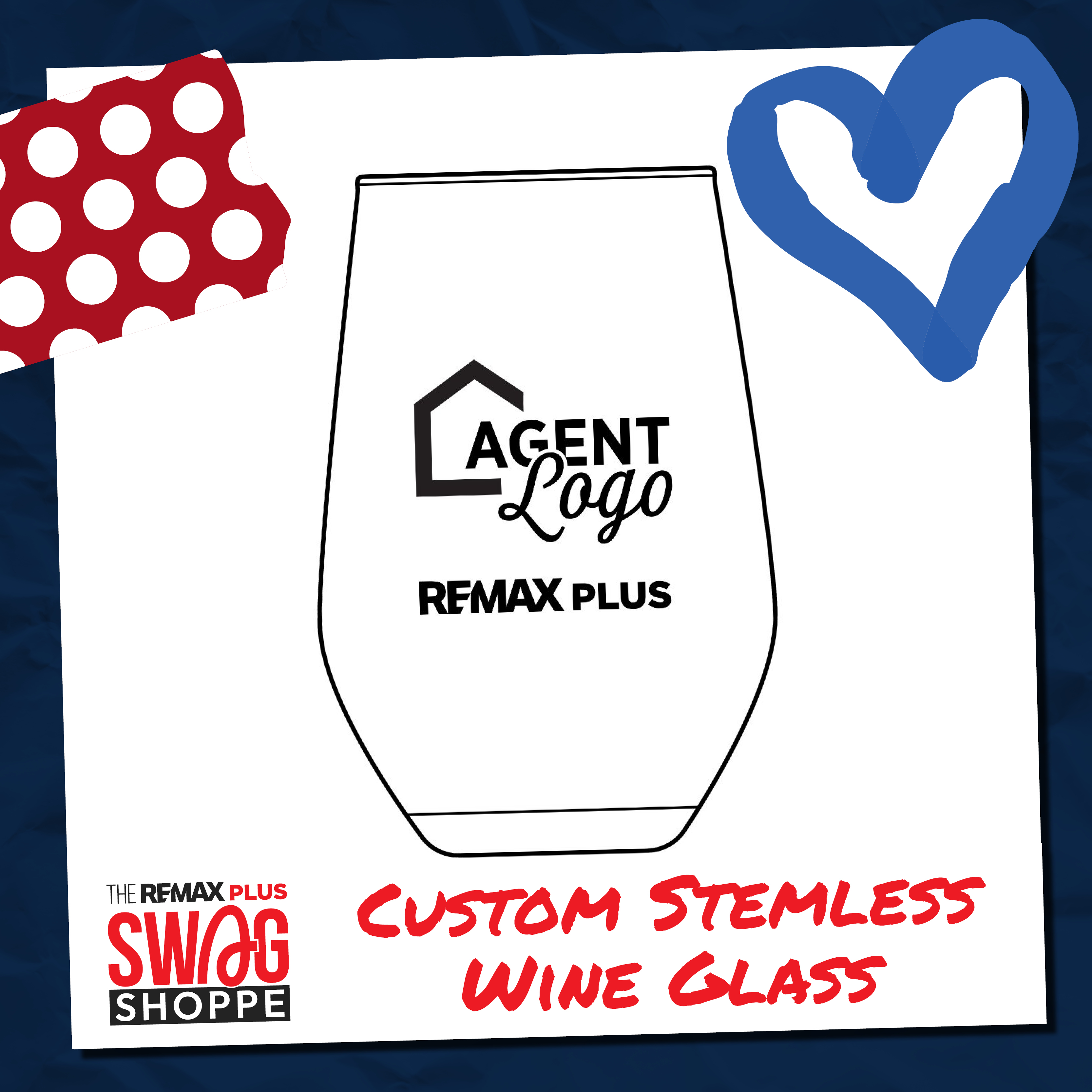 Custom Stemless Wine Glass, 11.5oz (Engraving) Custom Stemless Wine Glass, 11.5oz (Engraving)