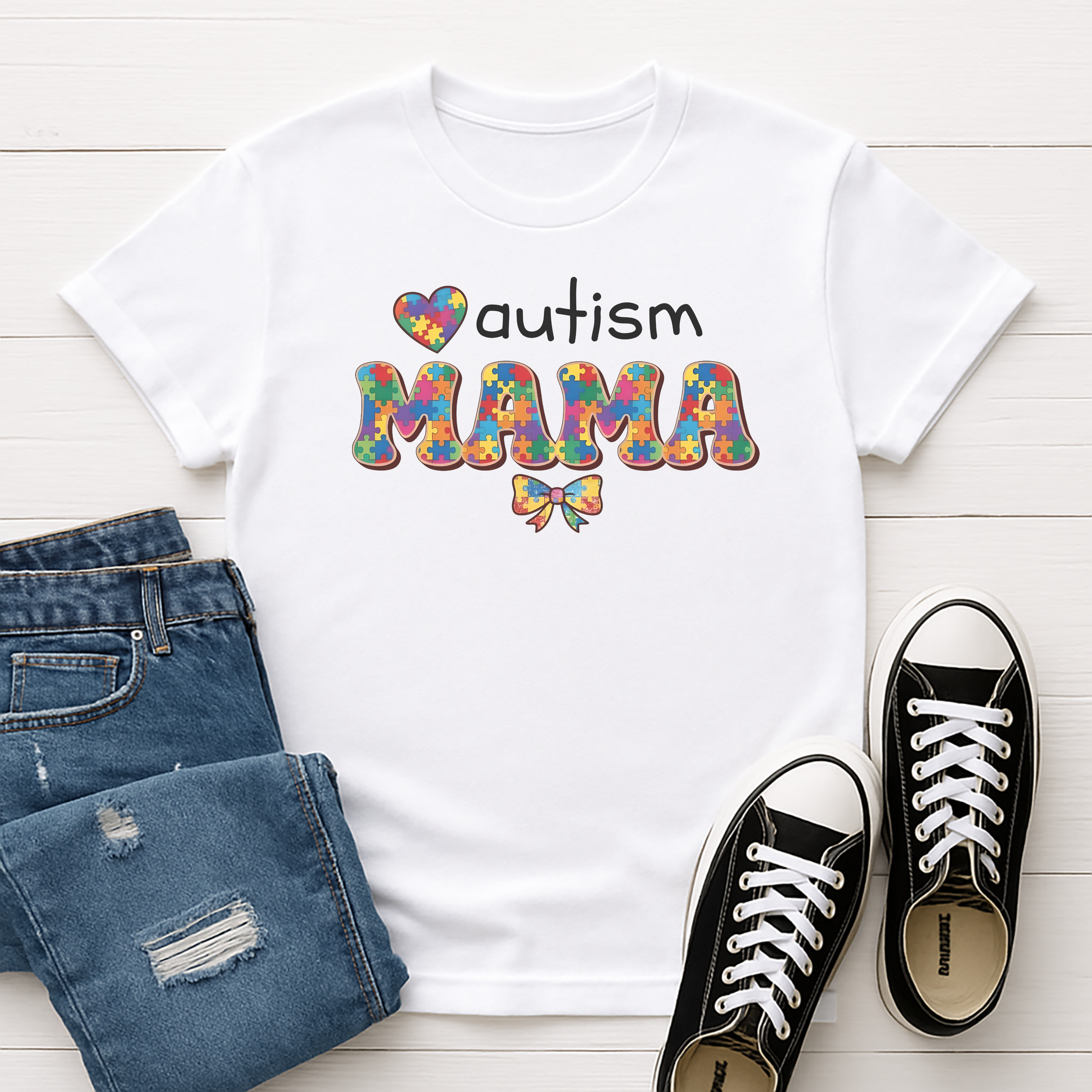 Autism Mama Tee product thumbnail image Autism Mama Tee product thumbnail image
